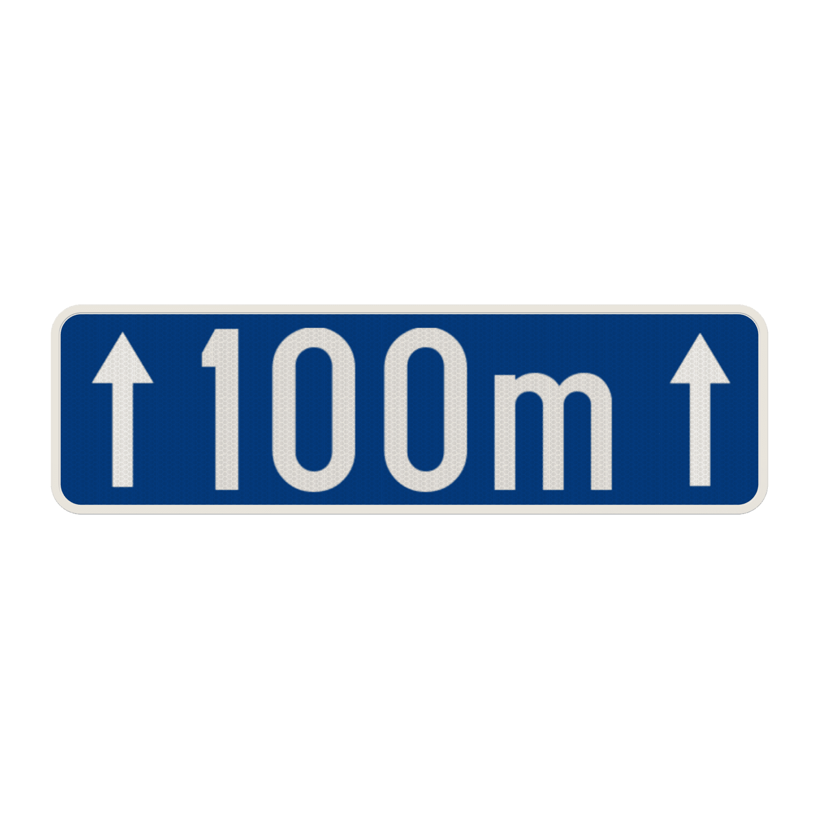 Panneau G2000 - G type II - Indication d'une distance d'une partie de la voie publique