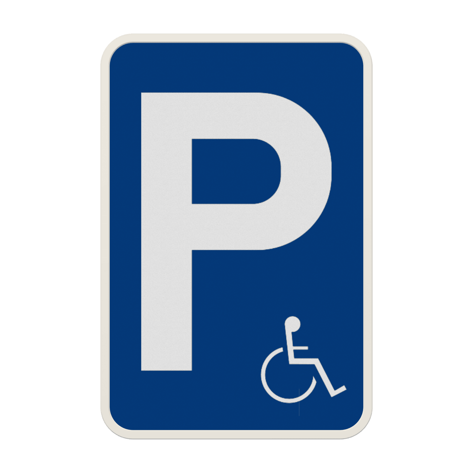 Panneau G2000 - E9a - Stationnement réservé aux véhicules utilisés par des personnes handicapées