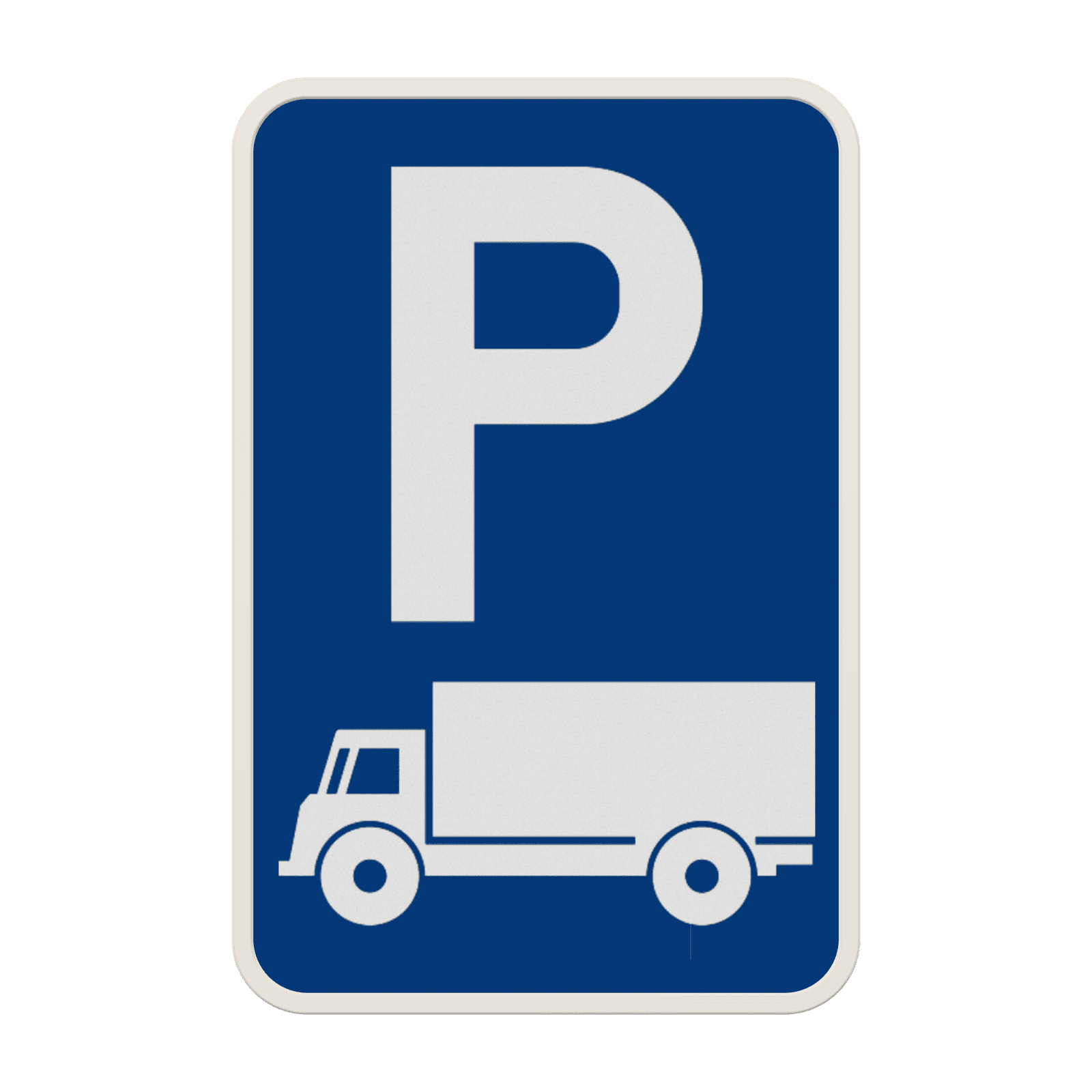 Panneau G2000 - E9c - Stationnement réservé aux camionnettes et camions