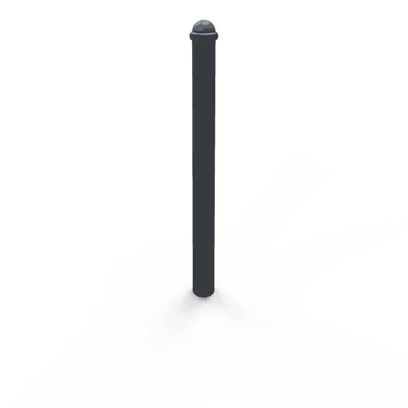 Trottoirpaal TS-ELITE staal Ø76mm antracietgrijs