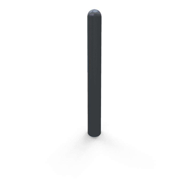 Stilpoller TS-CYLLO aus Stahl (Ø60, 76, 89 oder 102mm), Anthrazitgrau