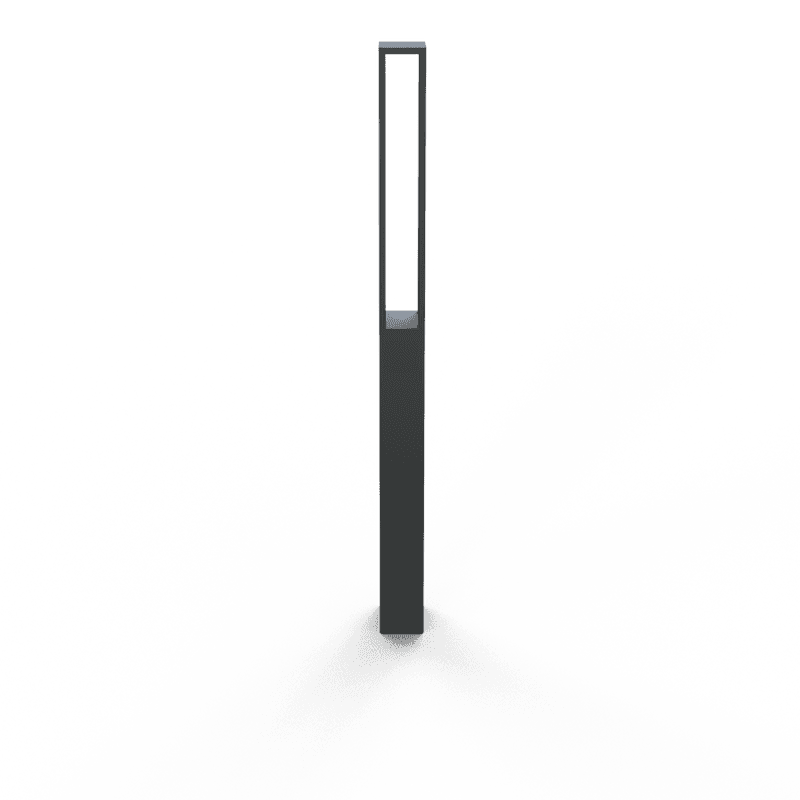 Stilpoller TS-VANGUARD aus Stahl 70x70mm, anthrazitgrau