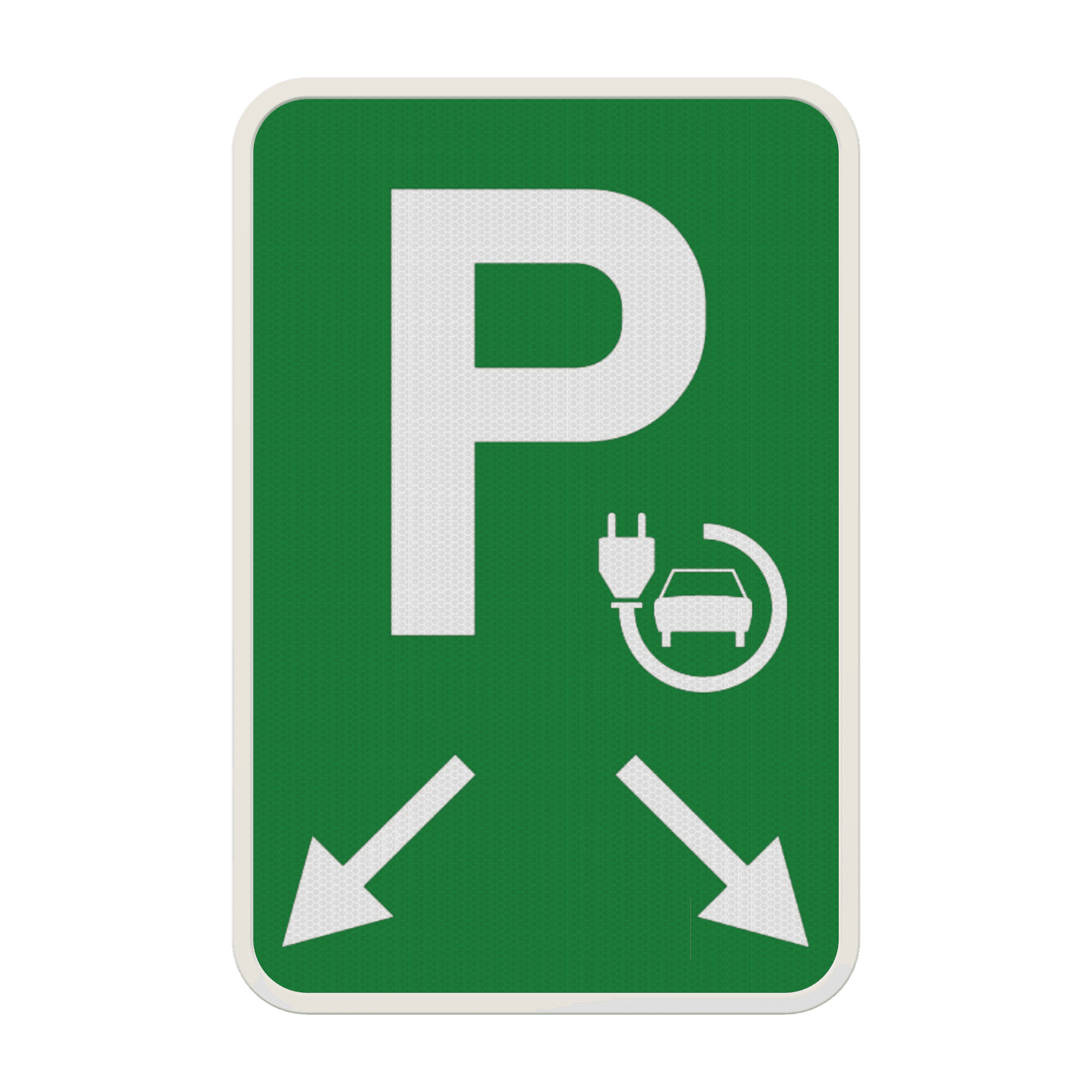 Panneau de stationnement - Borne de recharge + Flèches d'indication