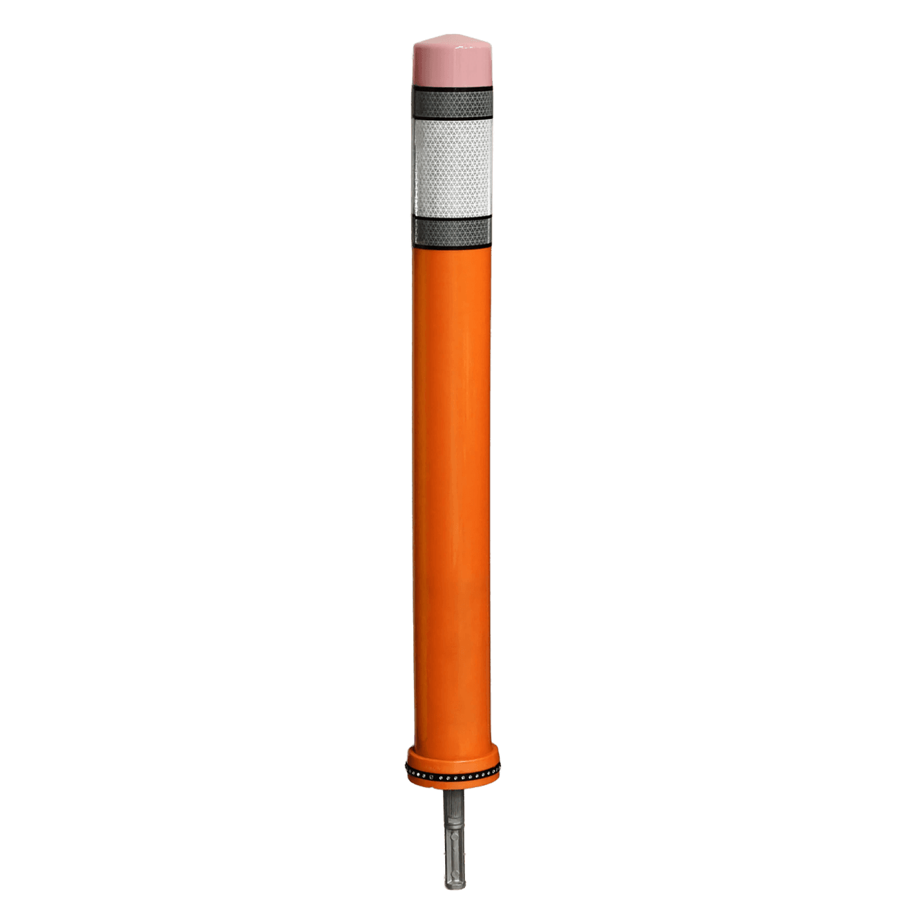 Flexpaal Pole Cone PENCIL Ø80x800mm - oranje/wit RA2