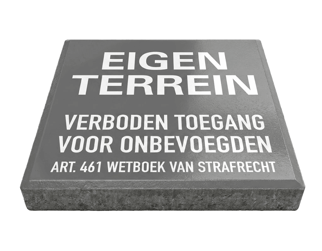 Stoeptegel eigen terrein (TS-ST_ET1) - 30x30cm met facetrand