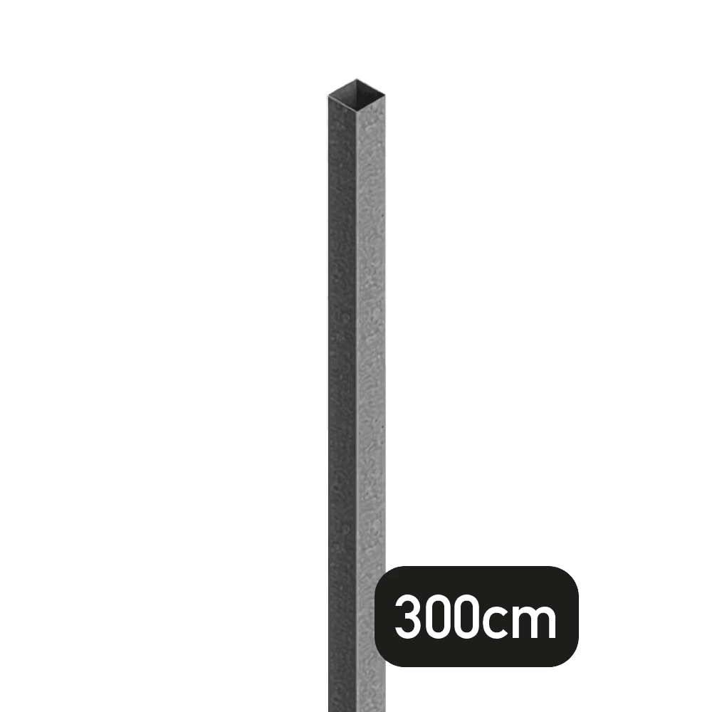 Schaftrohr aus Stahl 40x40mm – Länge 3000mm