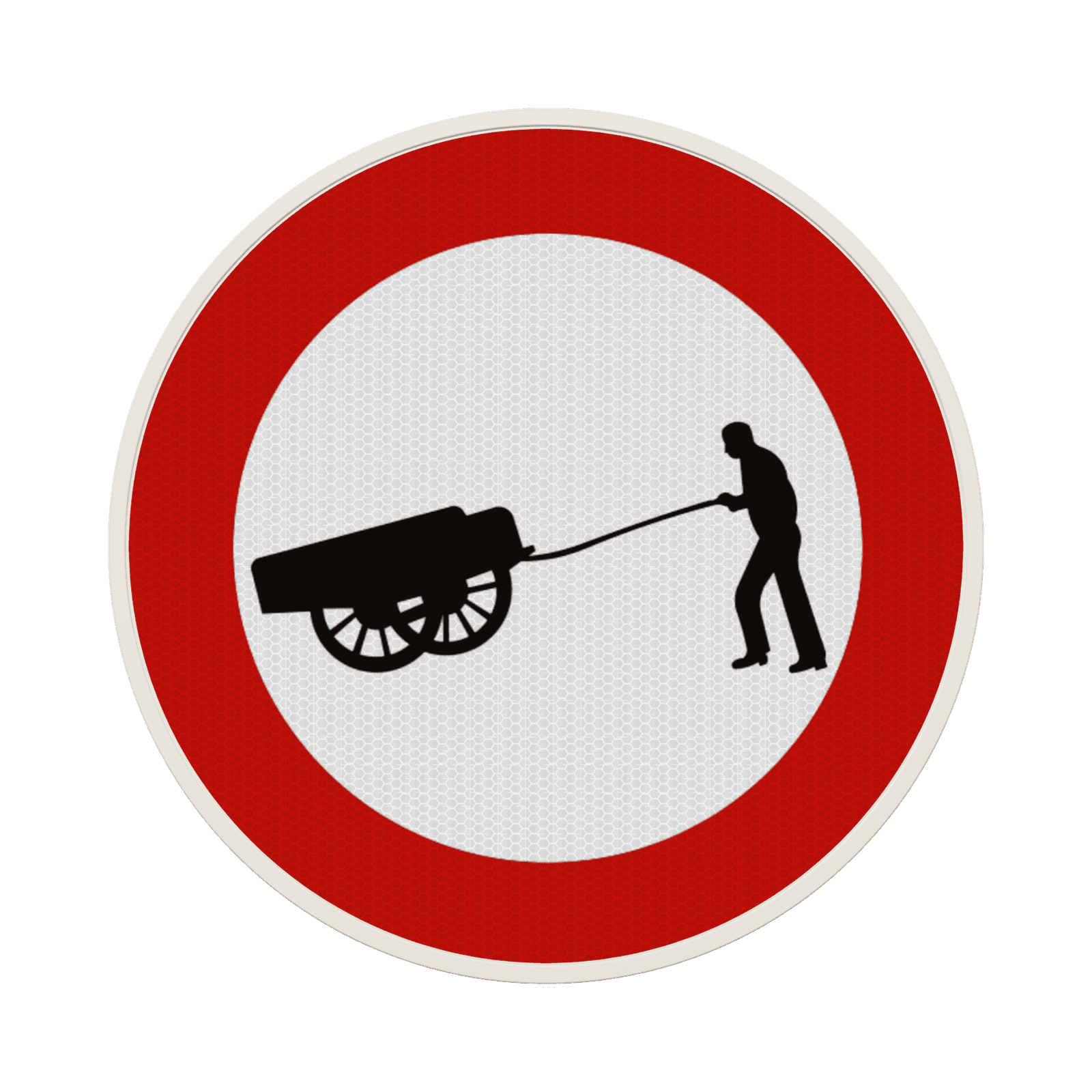 Panneau G2000 - C17 - Accès interdit aux conducteurs de charrettes à bras