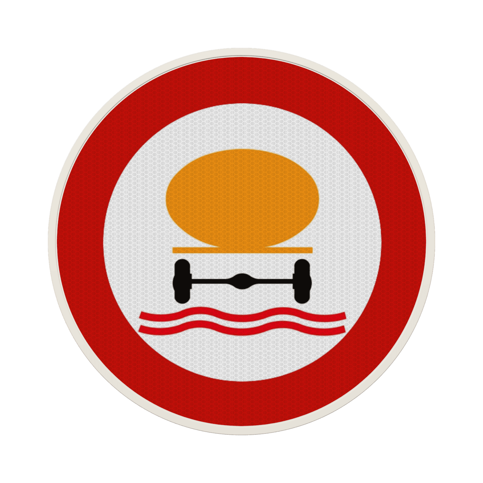 Panneau G2000 - C24c - Accès interdit aux conducteurs de véhicules transportant les marchandises dangereuses de nature à polluer les eaux