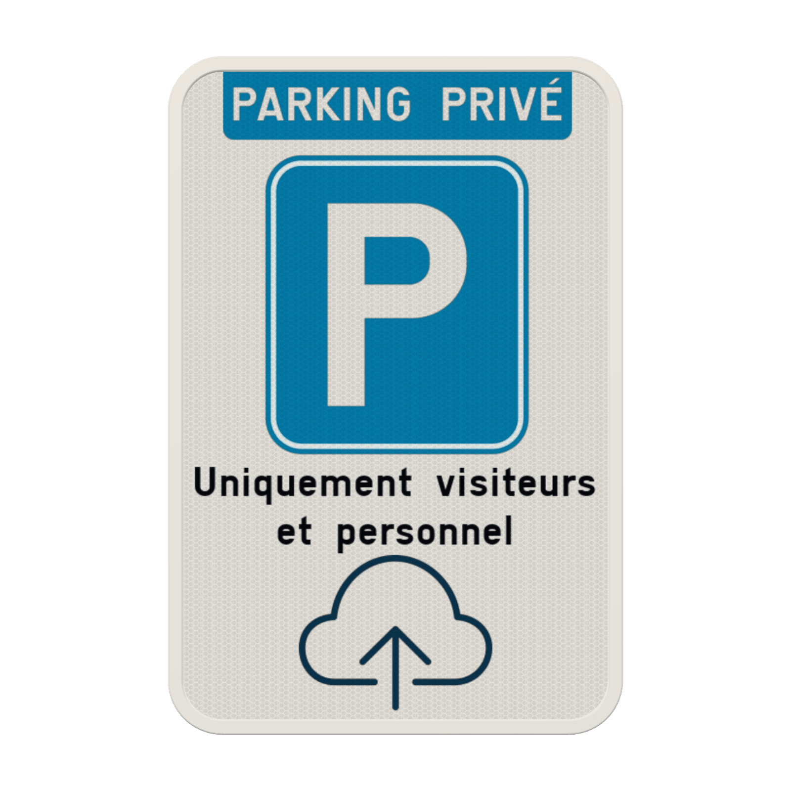 Panneau de stationnement - parking privé avec votre logo