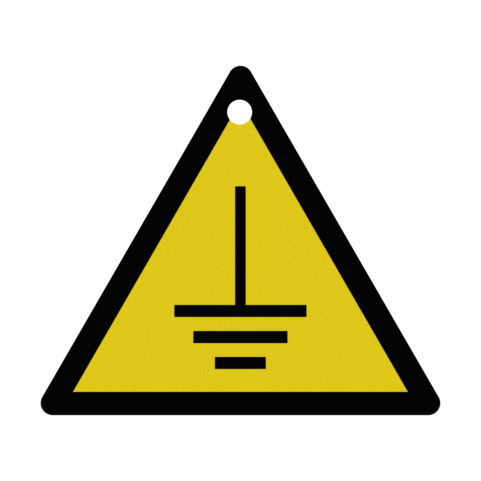 Veiligheidsbord Nordex - Waaschuwing aarding- 120×105mm - Alupanel 2mm