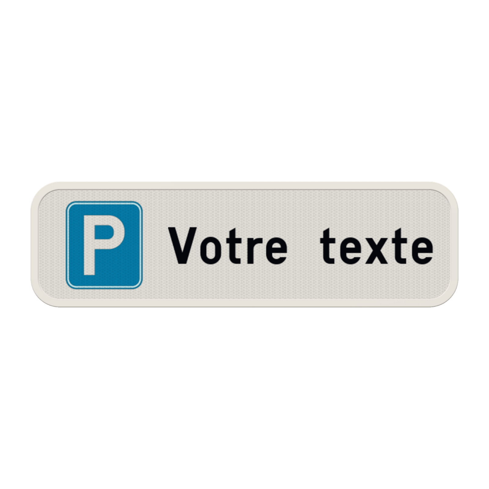 Panneau de stationnement – Parking avec texte personnalisé