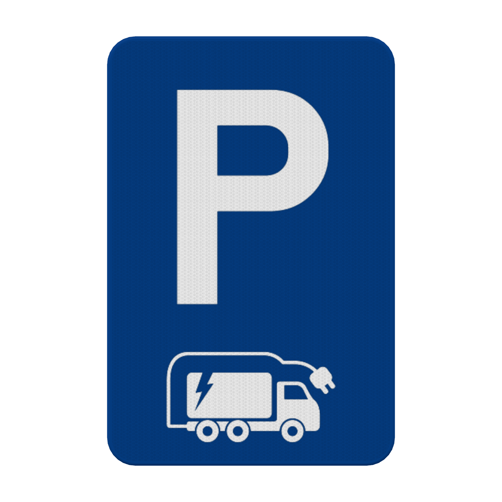 Panneau de stationnement pour camion électrique