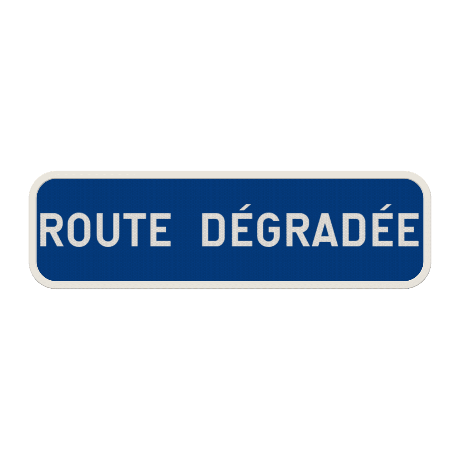 Panneau G2000 - G type VI - Route dégradée