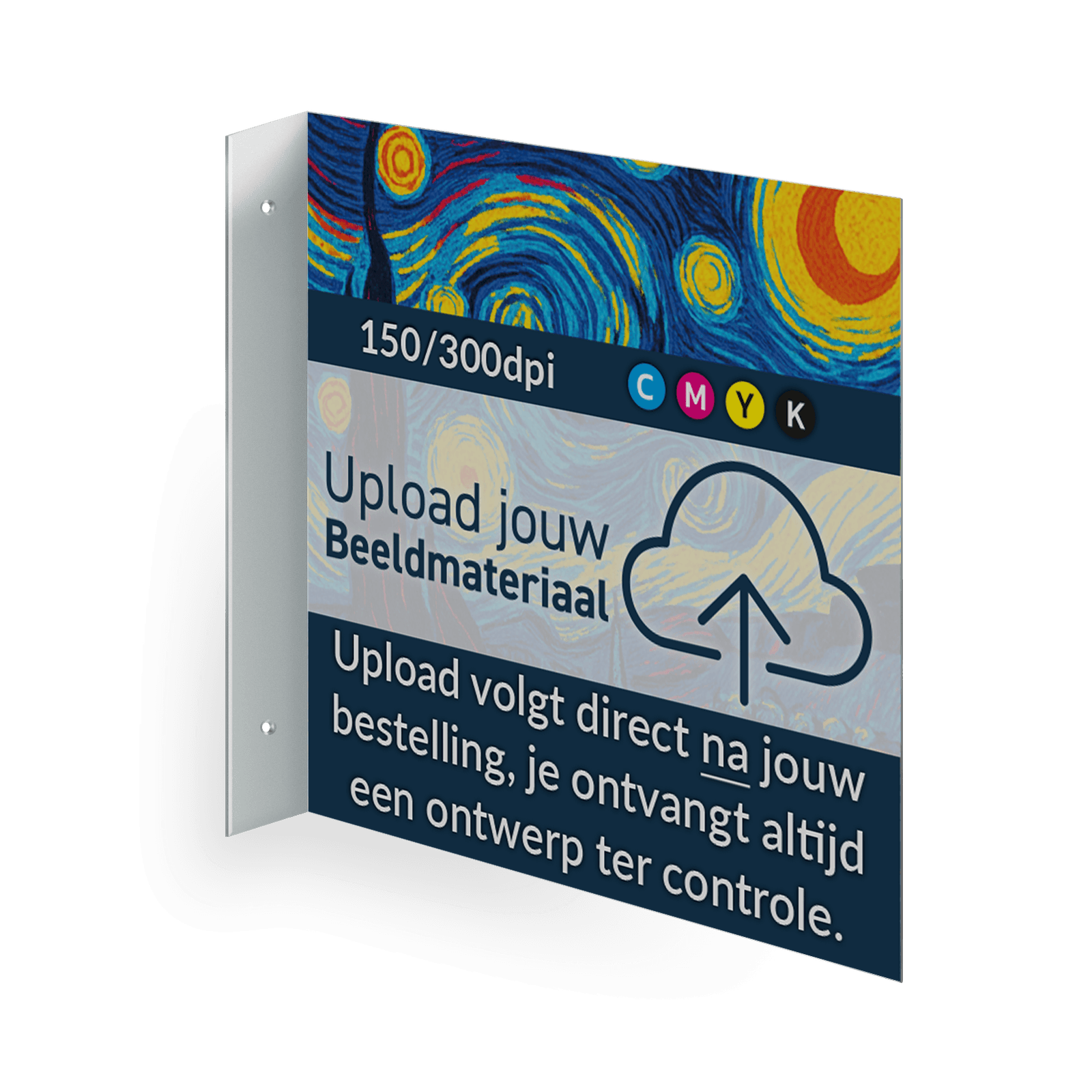Haaks bord - met eigen ontwerp / logo