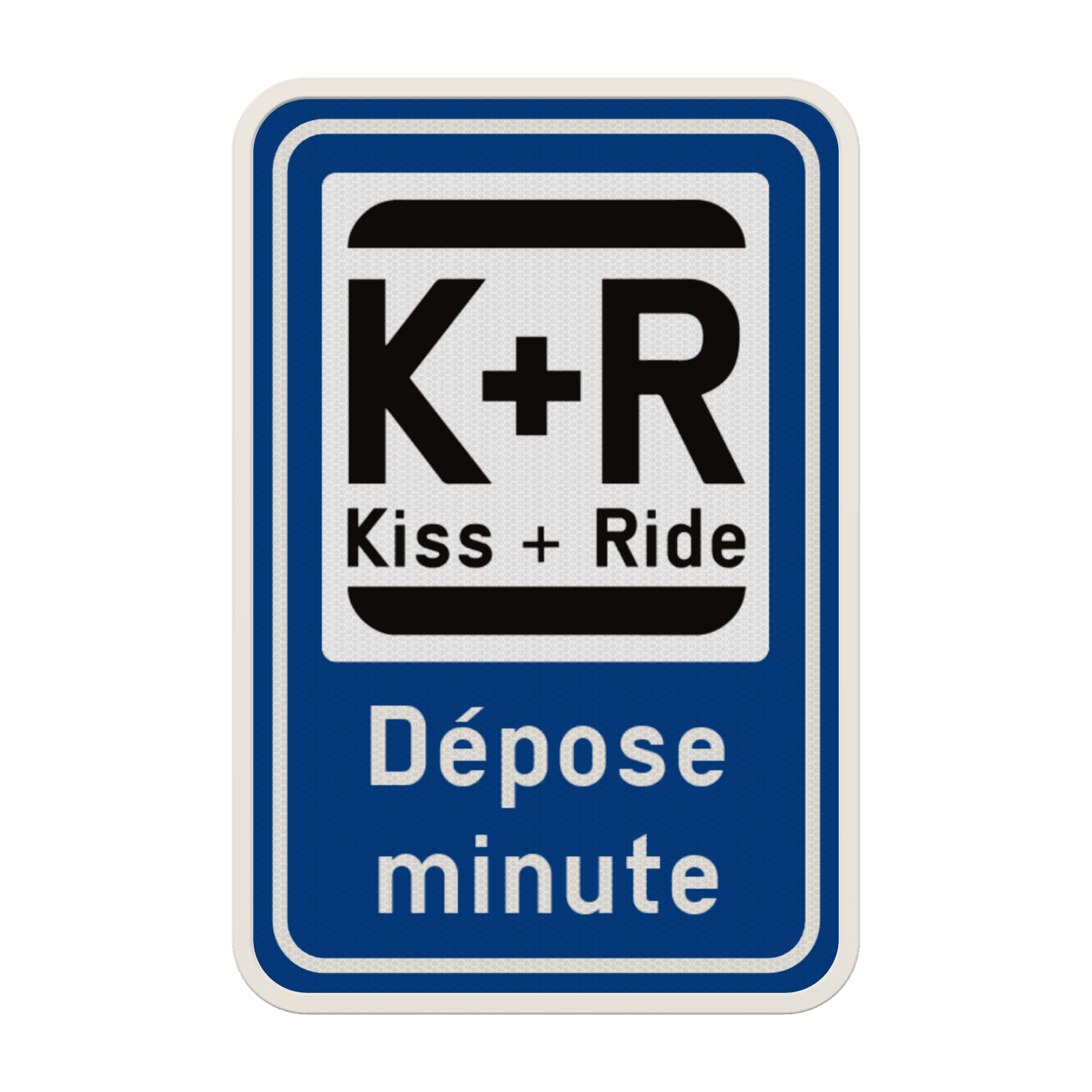 Panneau de Stationnement Kiss & Ride - Chargement et Déchargement - Personnalisable