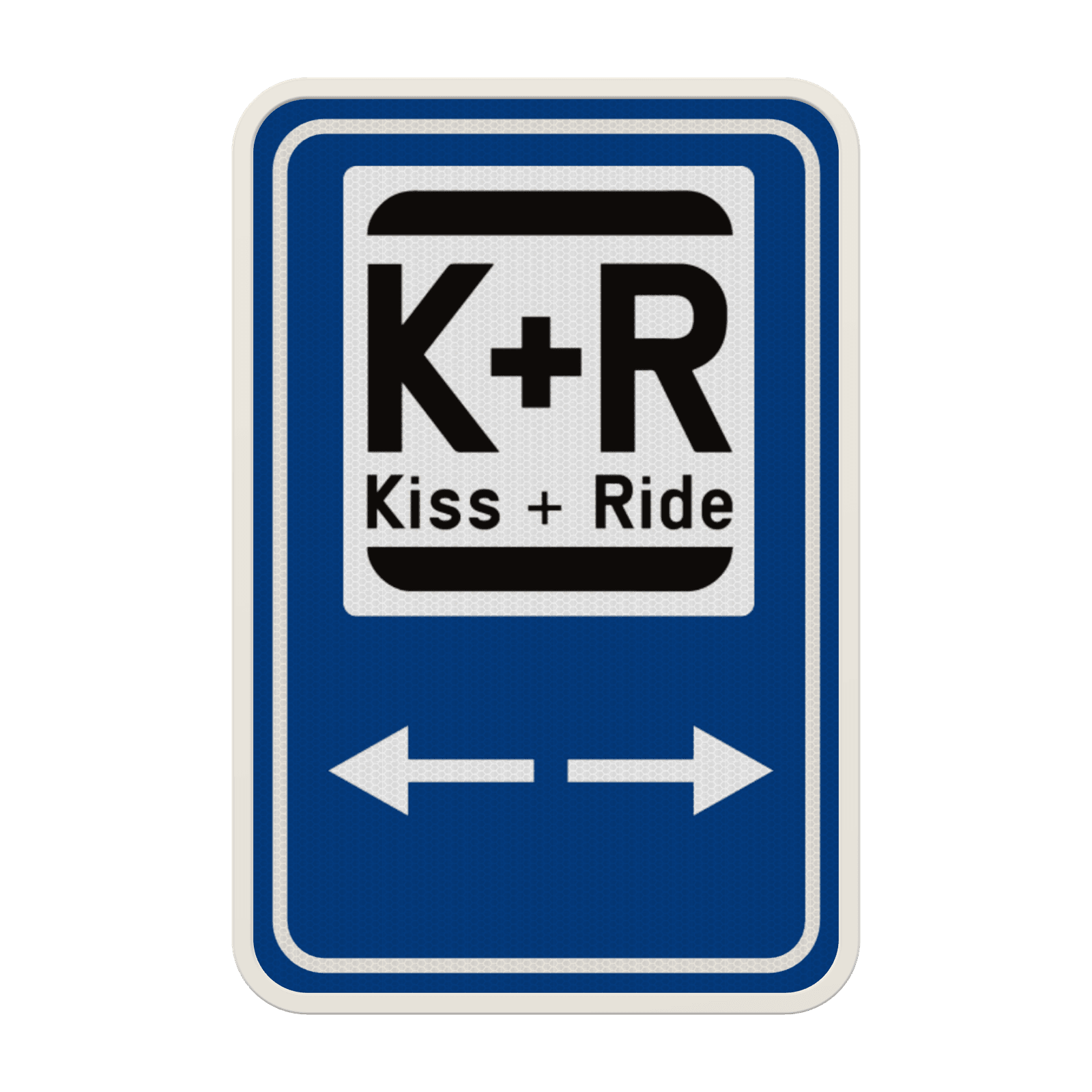 Panneau de stationnement Kiss&Ride + Flèches