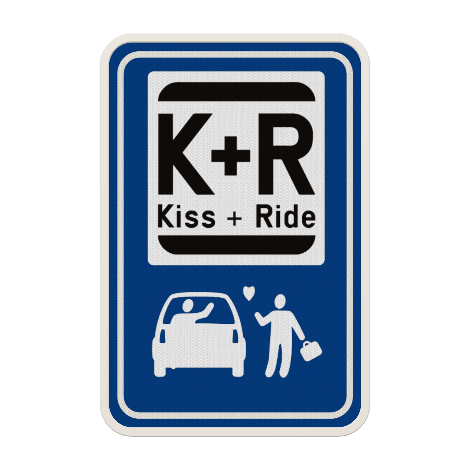 Panneau de stationnement Kiss&Ride + Pictogramme