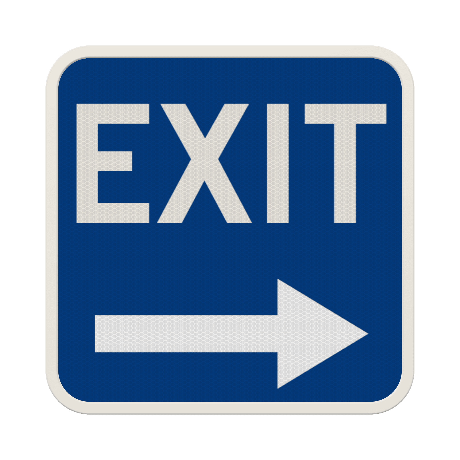 Panneau d’information EXIT avec flèche
