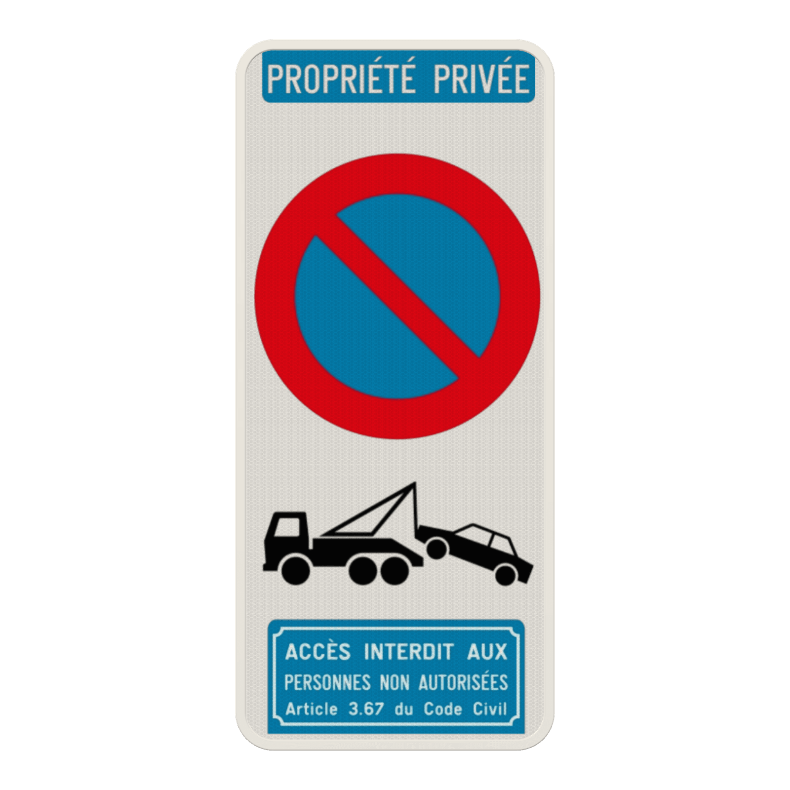 Panneau E1 G2000 – Interdiction de Stationner – Propriété Privée – Personnalisable