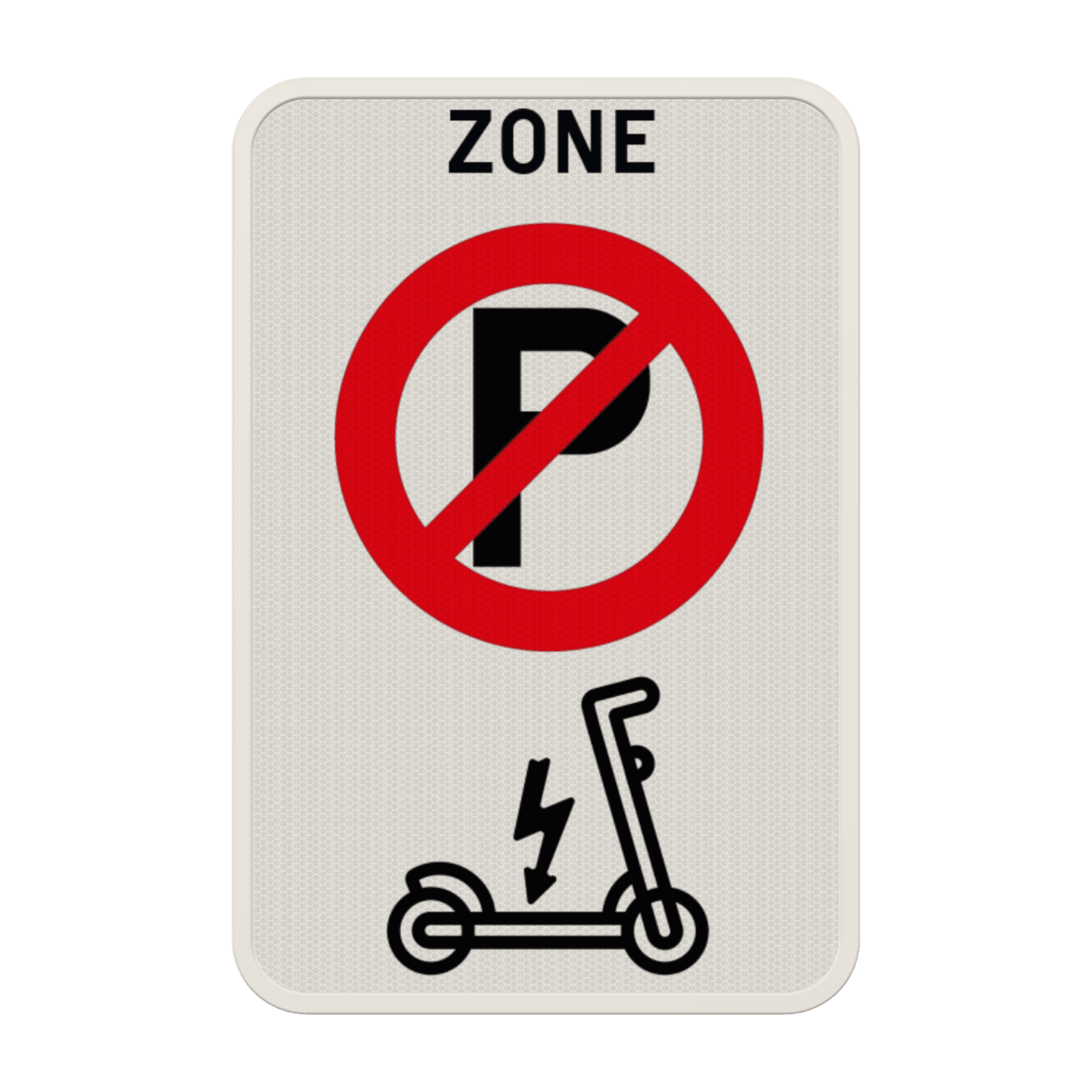 Panneau de stationnement - Interdit aux trottinettes électriques