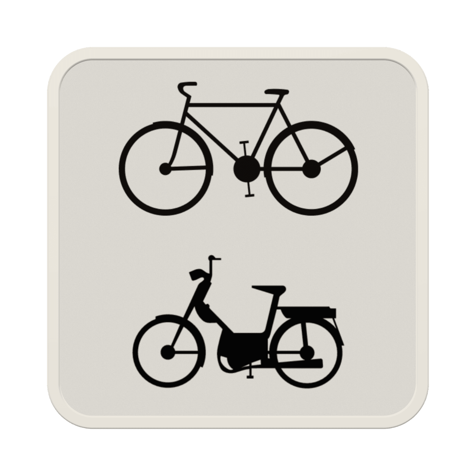 Panneau G2000 - M8 - Réservé aux bicyclettes et cyclomoteurs