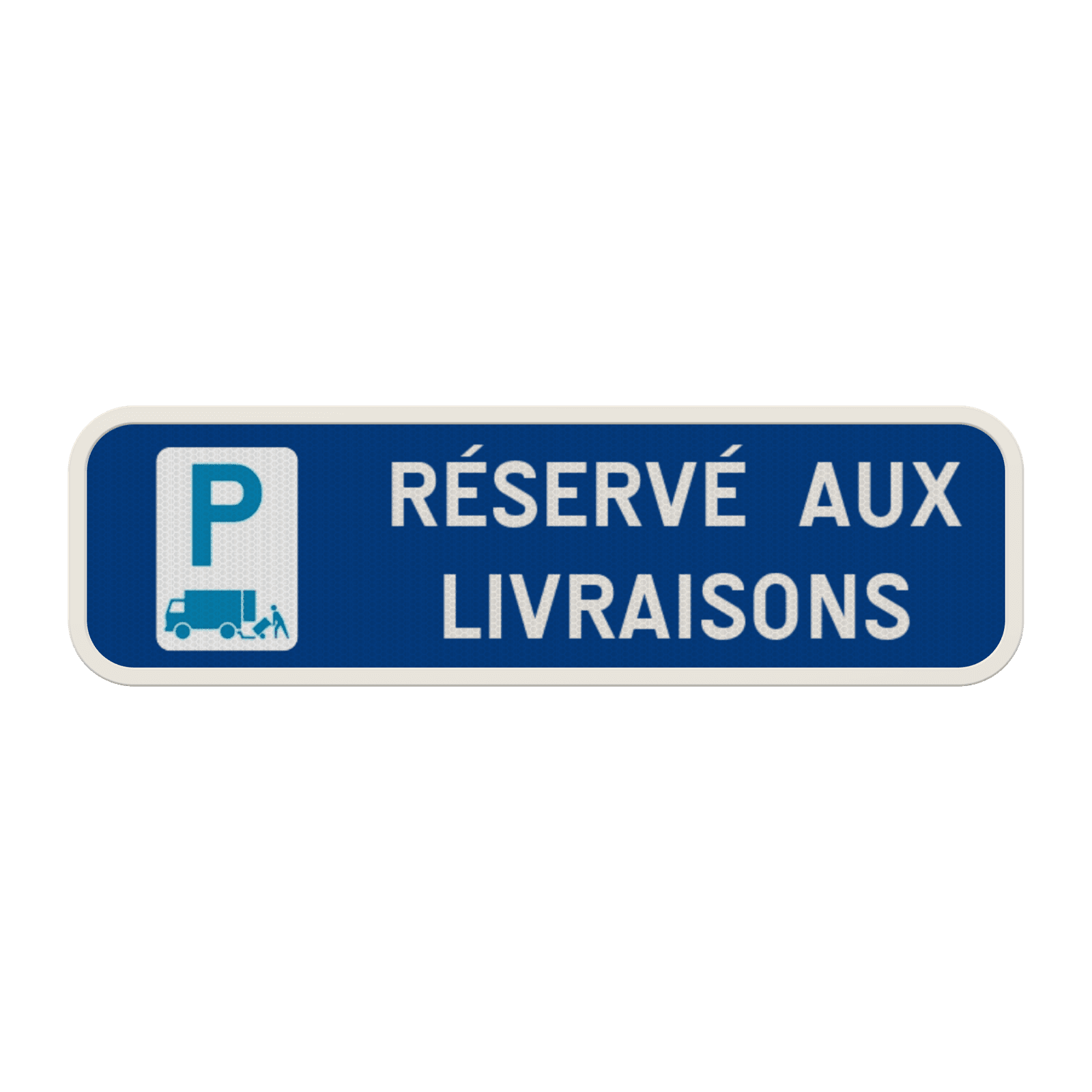 Panneau de stationnement - Réservé aux livraisons