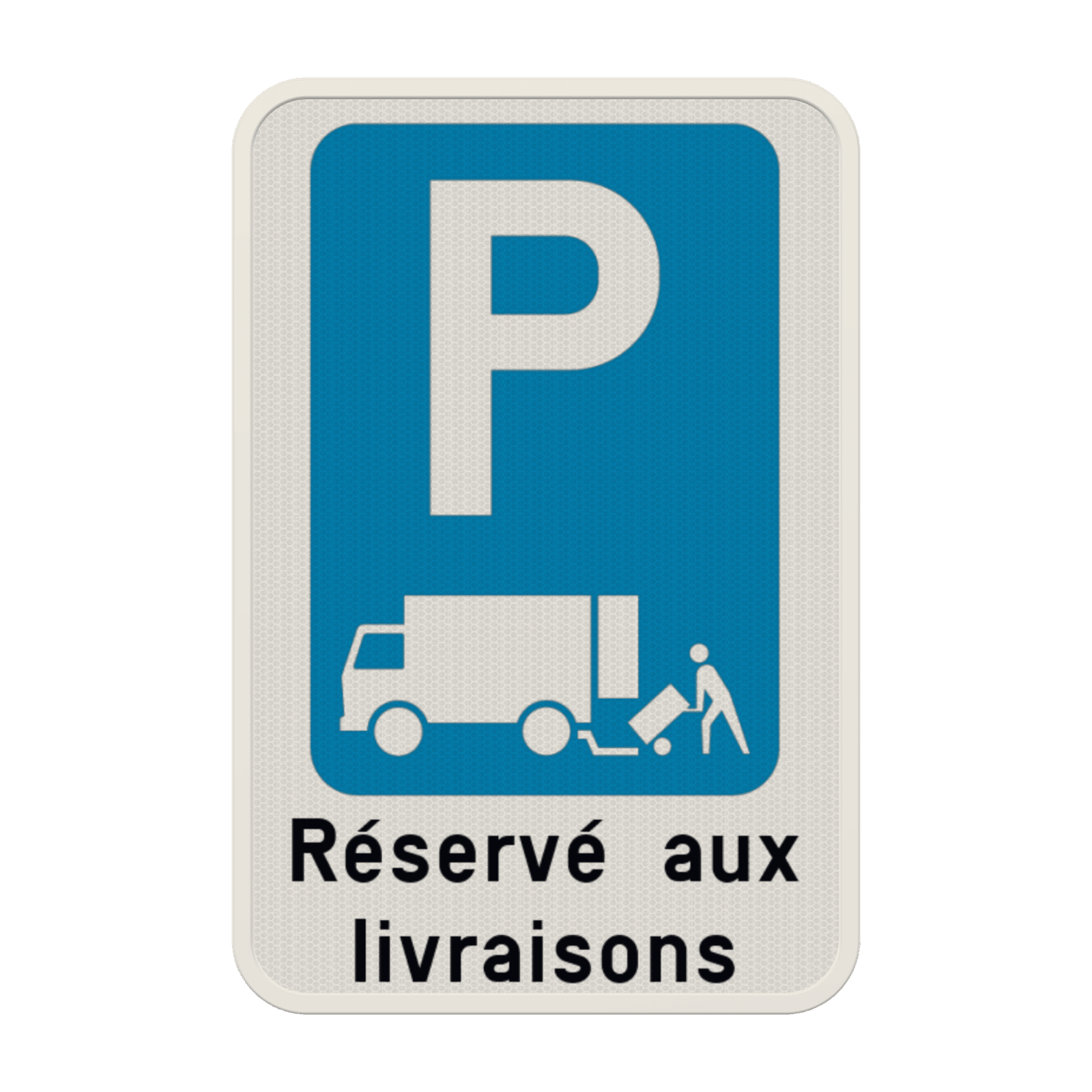 Panneau de stationnement réservé aux livraisons