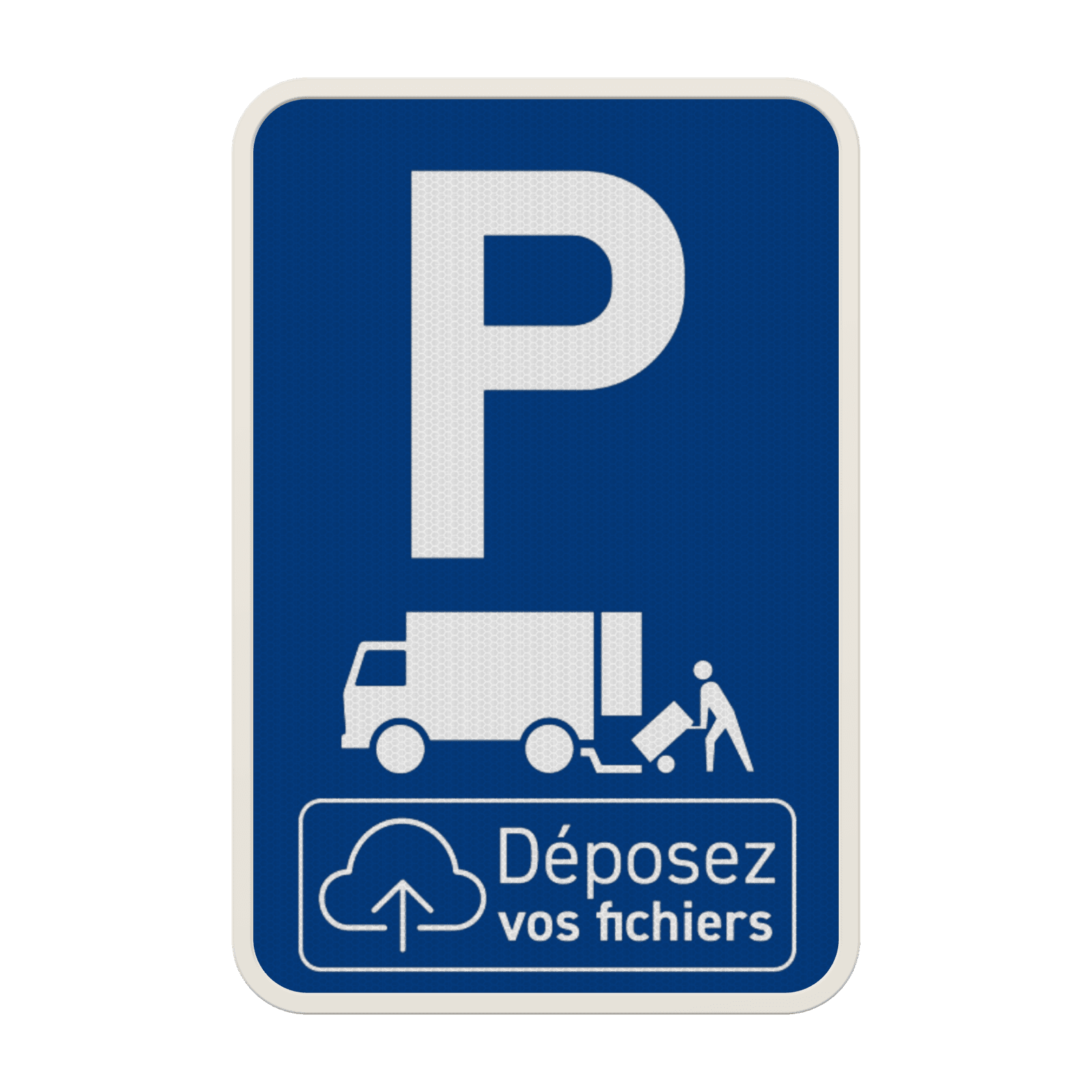 Panneau de stationnement E9c - Votre logo/design