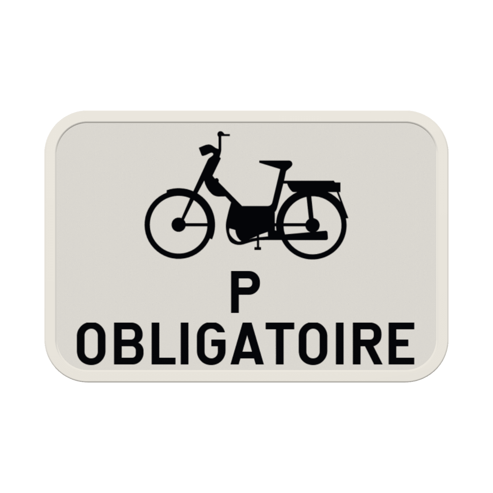 Panneau G2000 - M13 - Obligation pour les cyclomoteurs