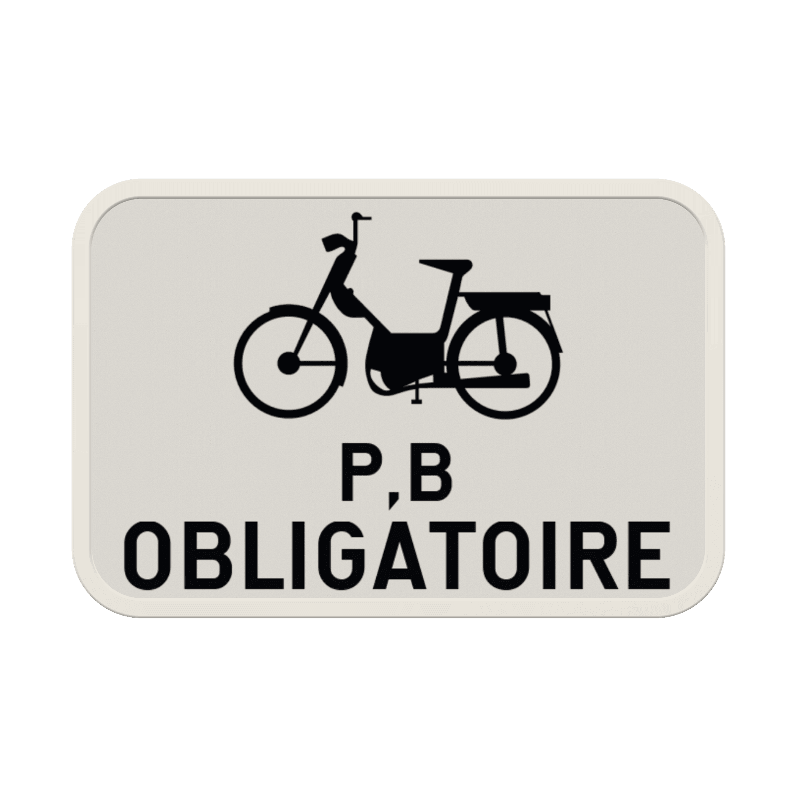 Panneau G2000 - M14 - Obligation pour les deux roues de classe B