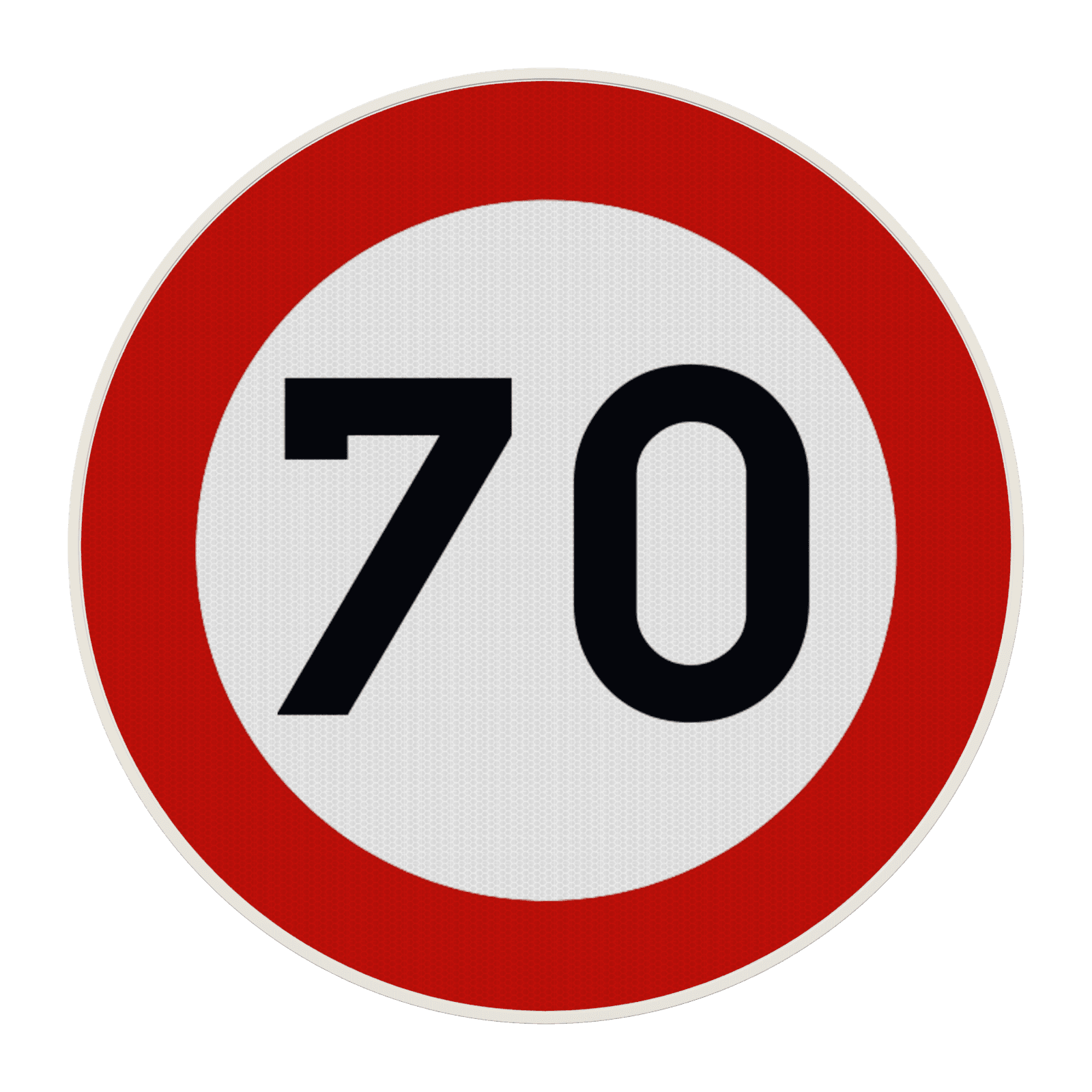 Panneau G2000 - C43 - Interdiction de circuler à une vitesse supérieure à celle qui est indiquée