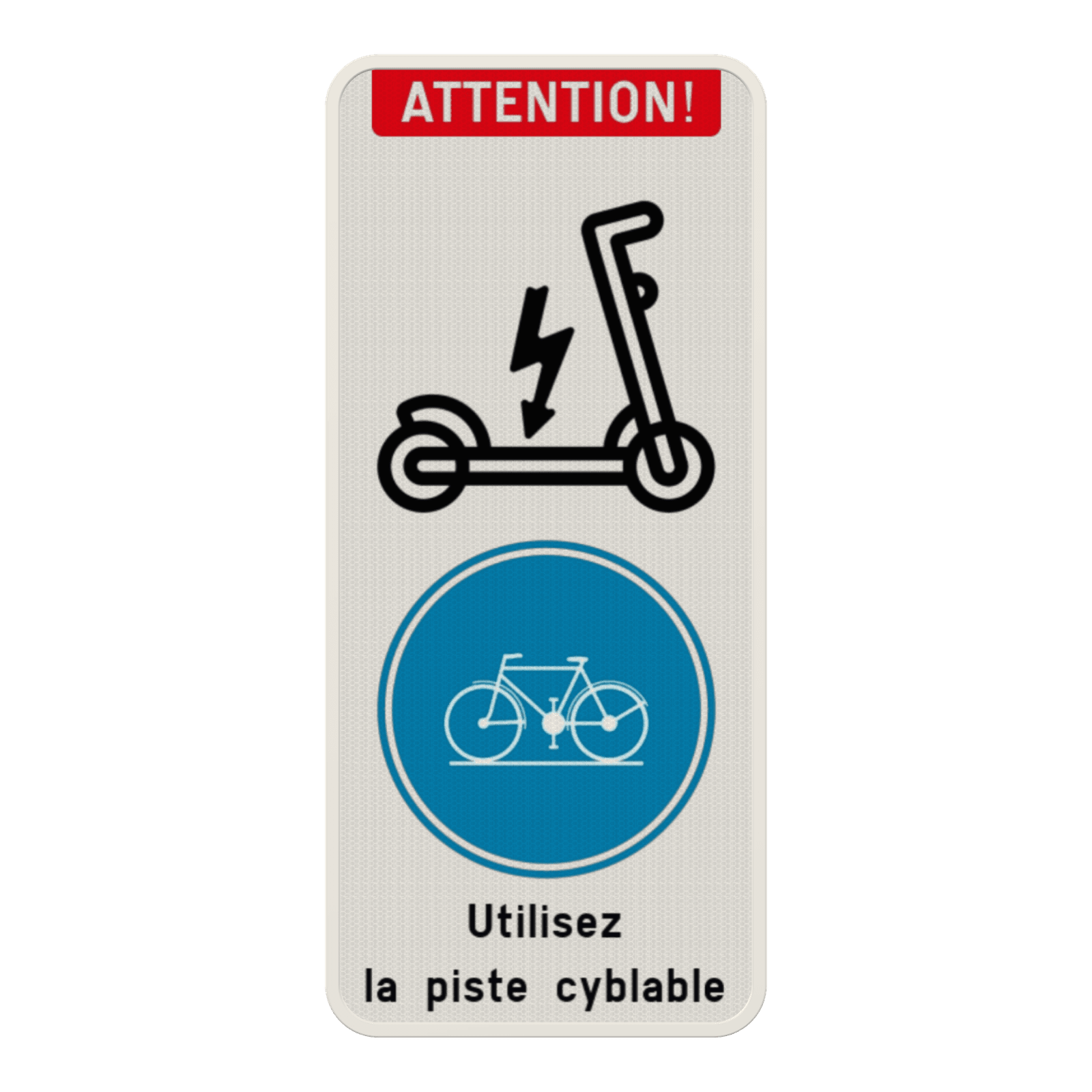 Panneau combiné - Trottinettes - Vélos