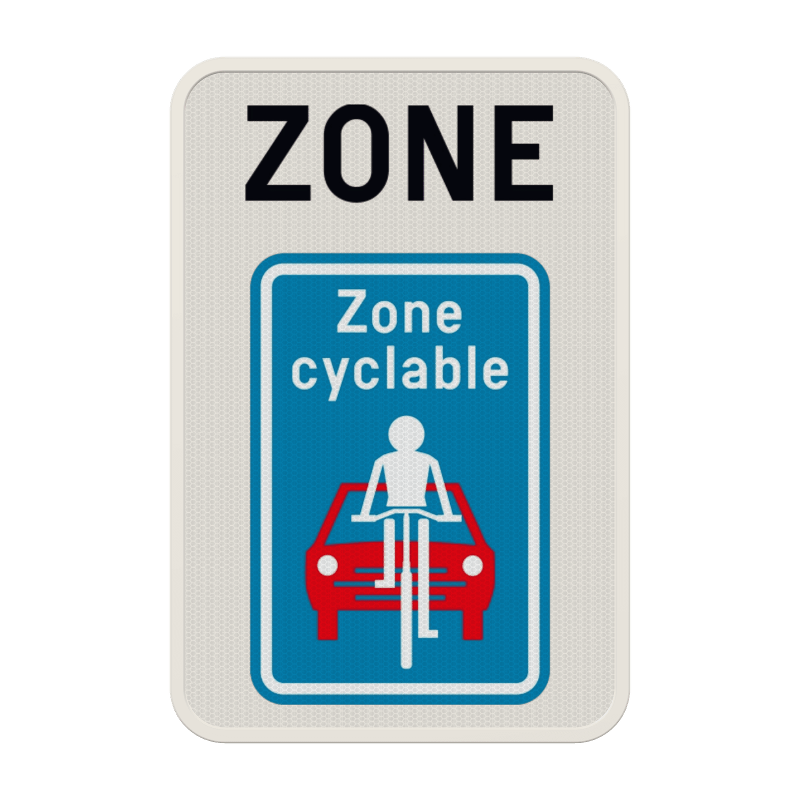 Panneau G2000 - ZF111 - Zone à rue cyclable