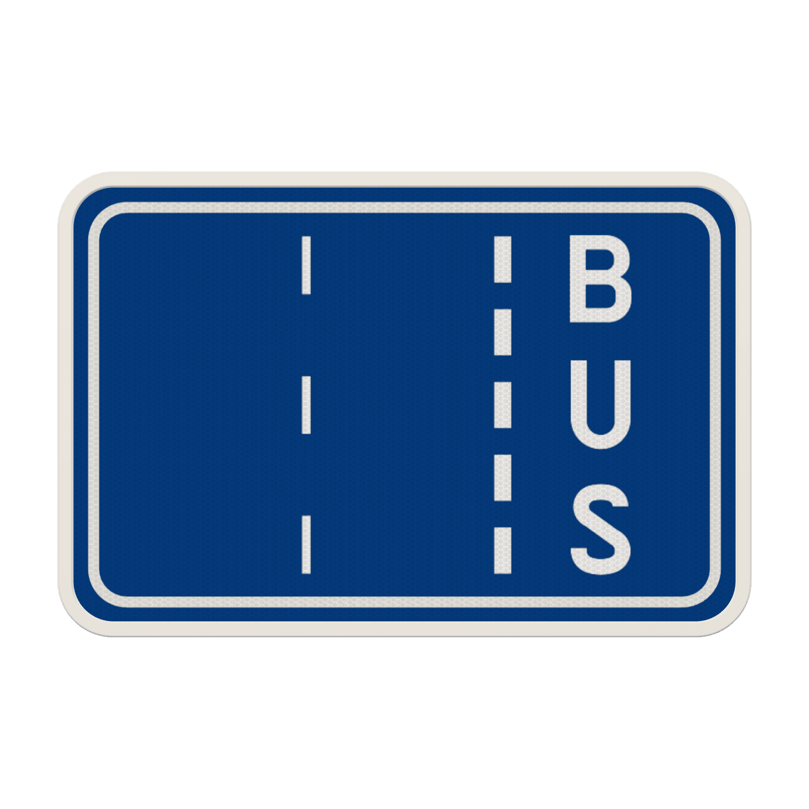 Panneau G2000 - F17 - Indication des bandes de circulation d’une chaussée parmi lesquelles une est réservée aux autobus