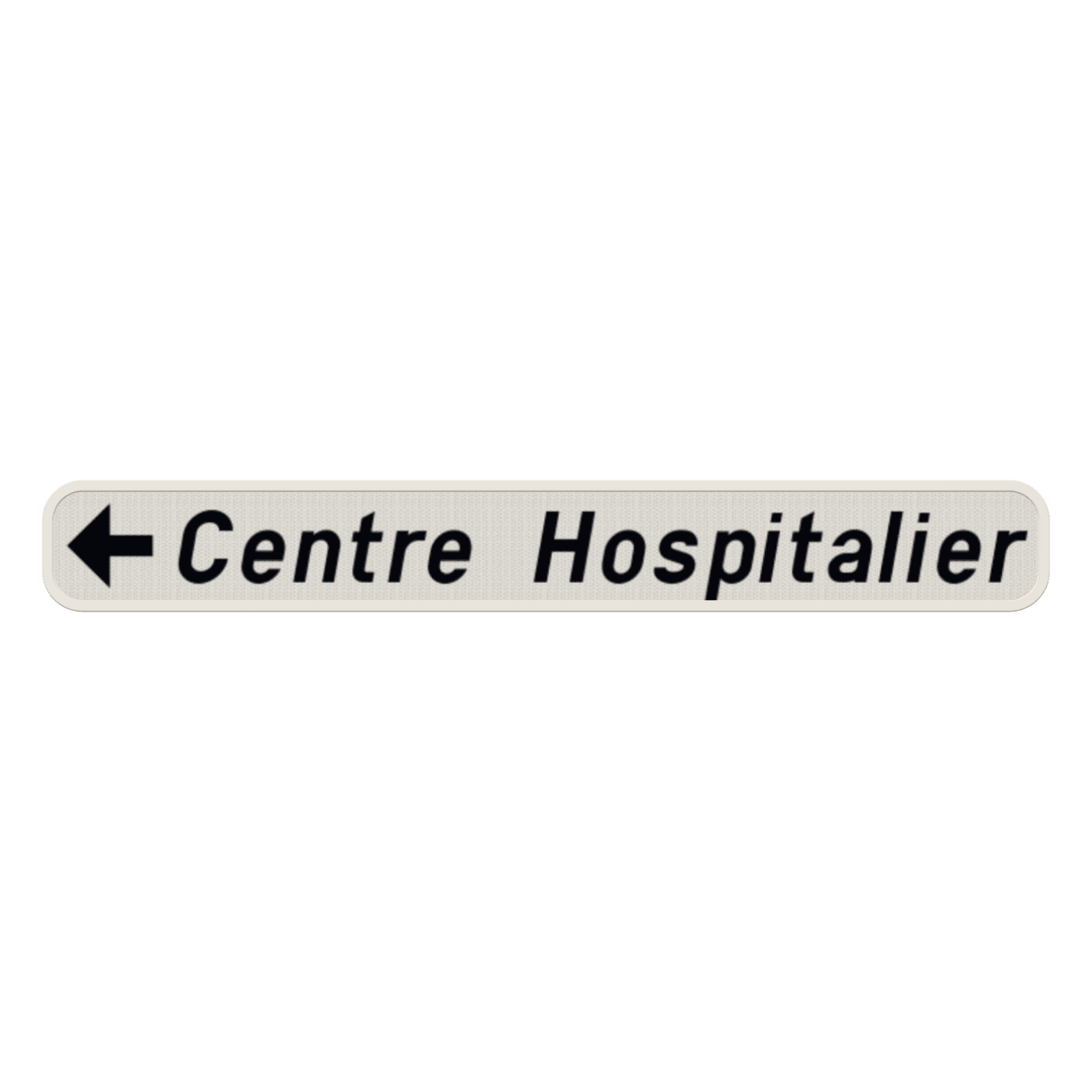 Panneau G2000 - F34a - Signal de direction à proximité des équipements et établissements publics ou d'intérêt général (gauche)