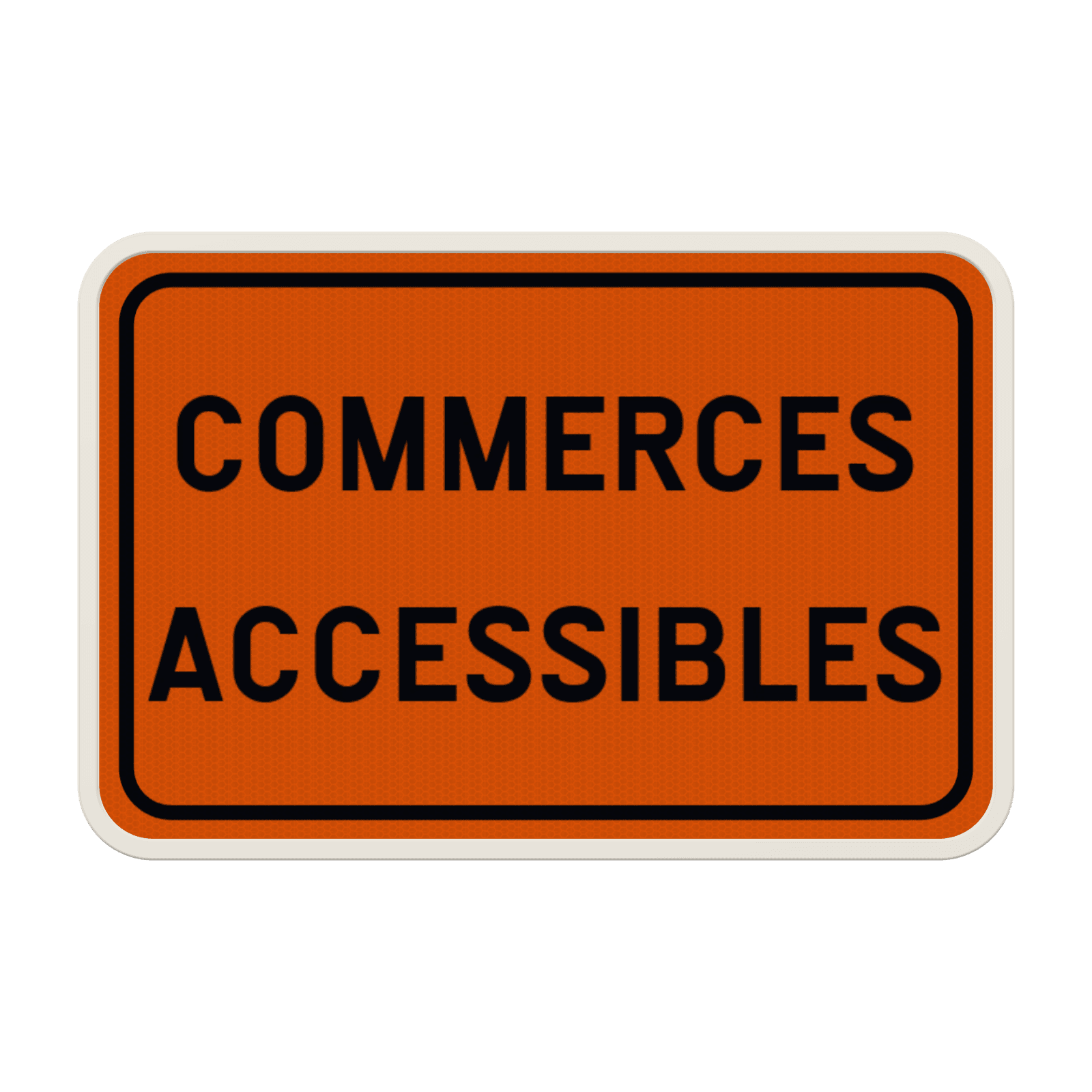 Panneau G2000 - F39 - Signal de préavis annonçant une déviation - Commerces accessibles