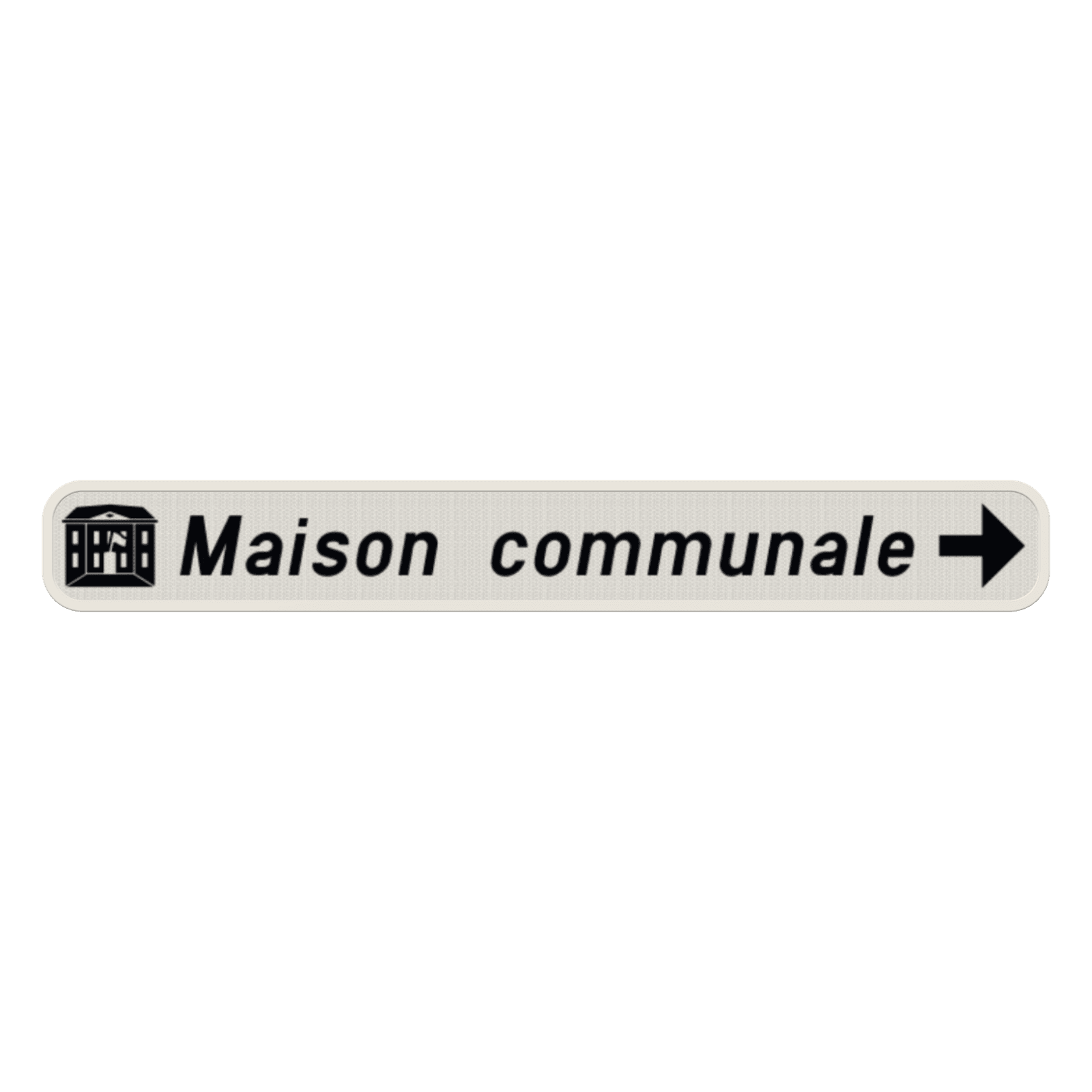 Panneau G2000 - F34a - Signal de direction à proximité des équipements et établissements publics ou d'intérêt général (droite) + pictogramme