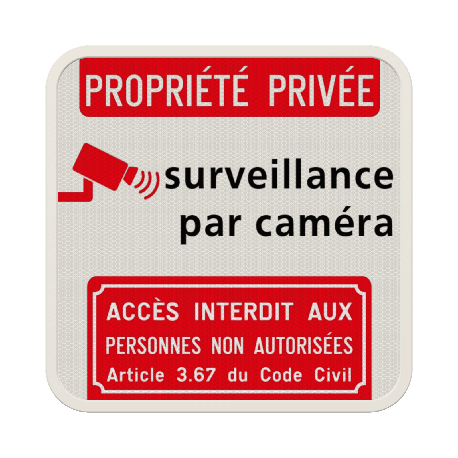 Survaillance par caméra - Propriété privée