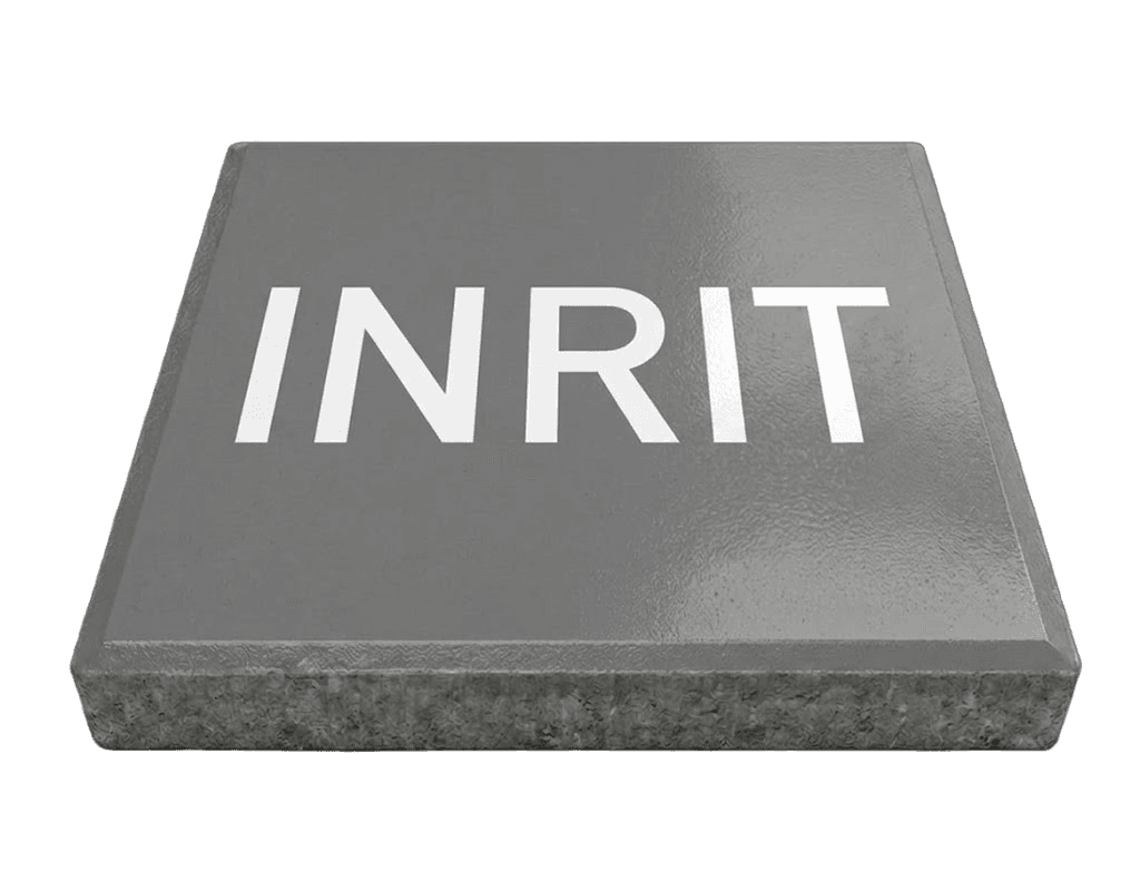 Stoeptegel met tekst INRIT (TS-ST_ET2) - 30x30cm met facetrand
