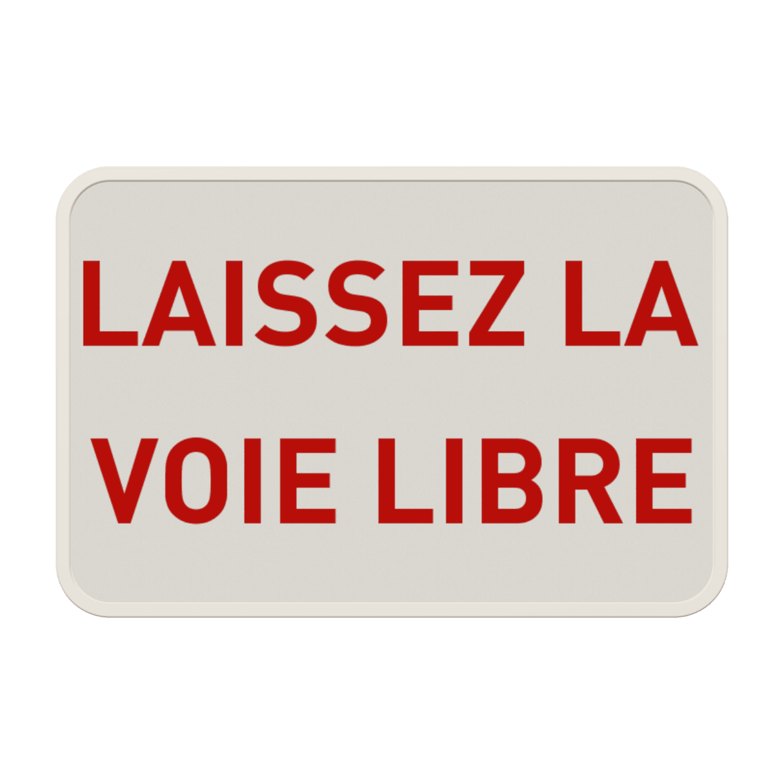 Panneau texte personnalisé - rouge/blanc paysage