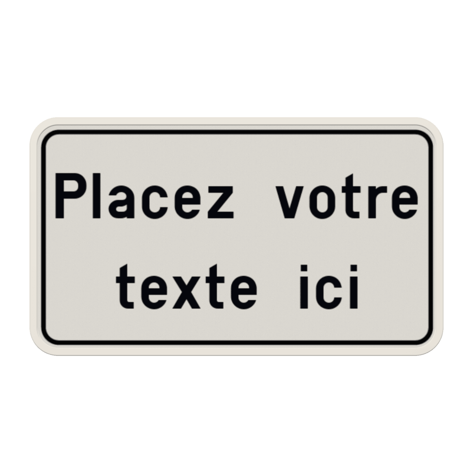 Panneau de Texte Personnalisable avec Cadre Moderne