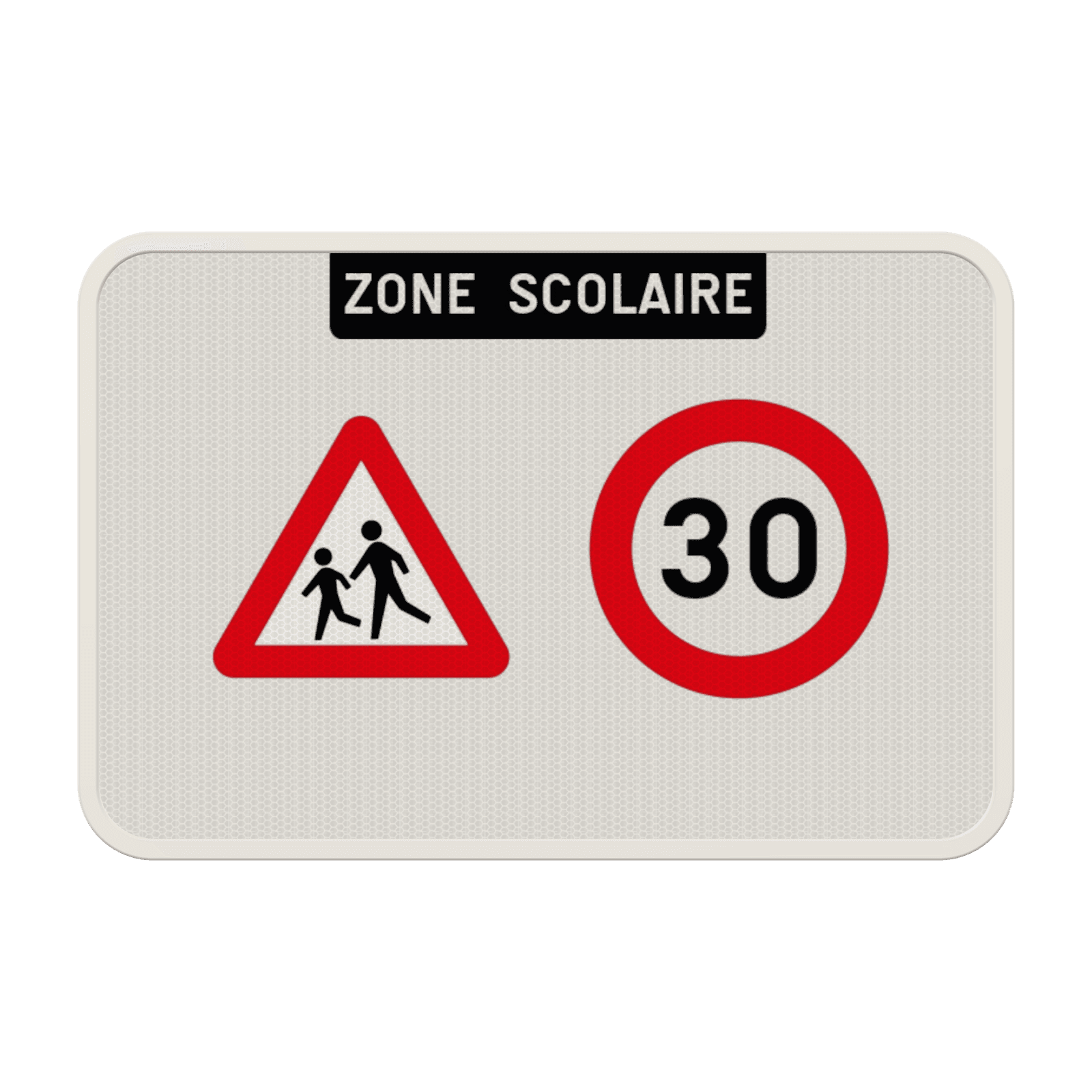 Panneau d'information - Zone scolaire - A23 - C43