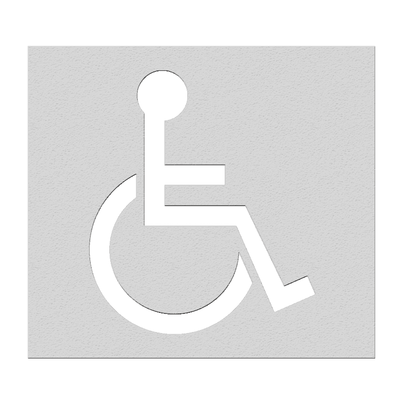 Sprühschablone für Behindertenparkplatz