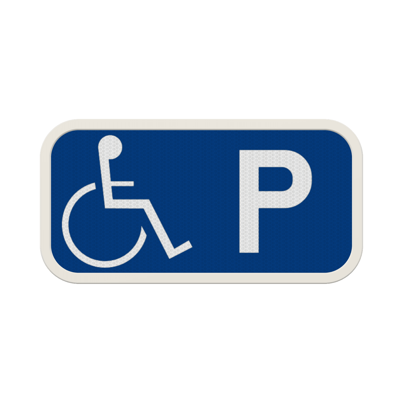Panneau Officiel Handicapé 400x200 mm – Signalisation PMR