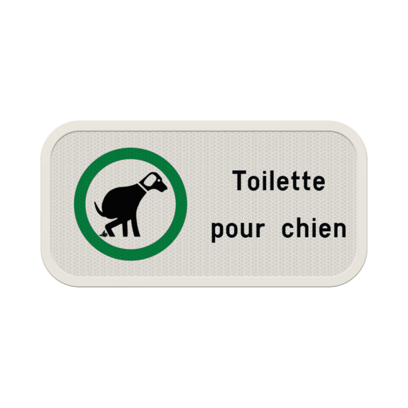Panneau toilettes pour chiens