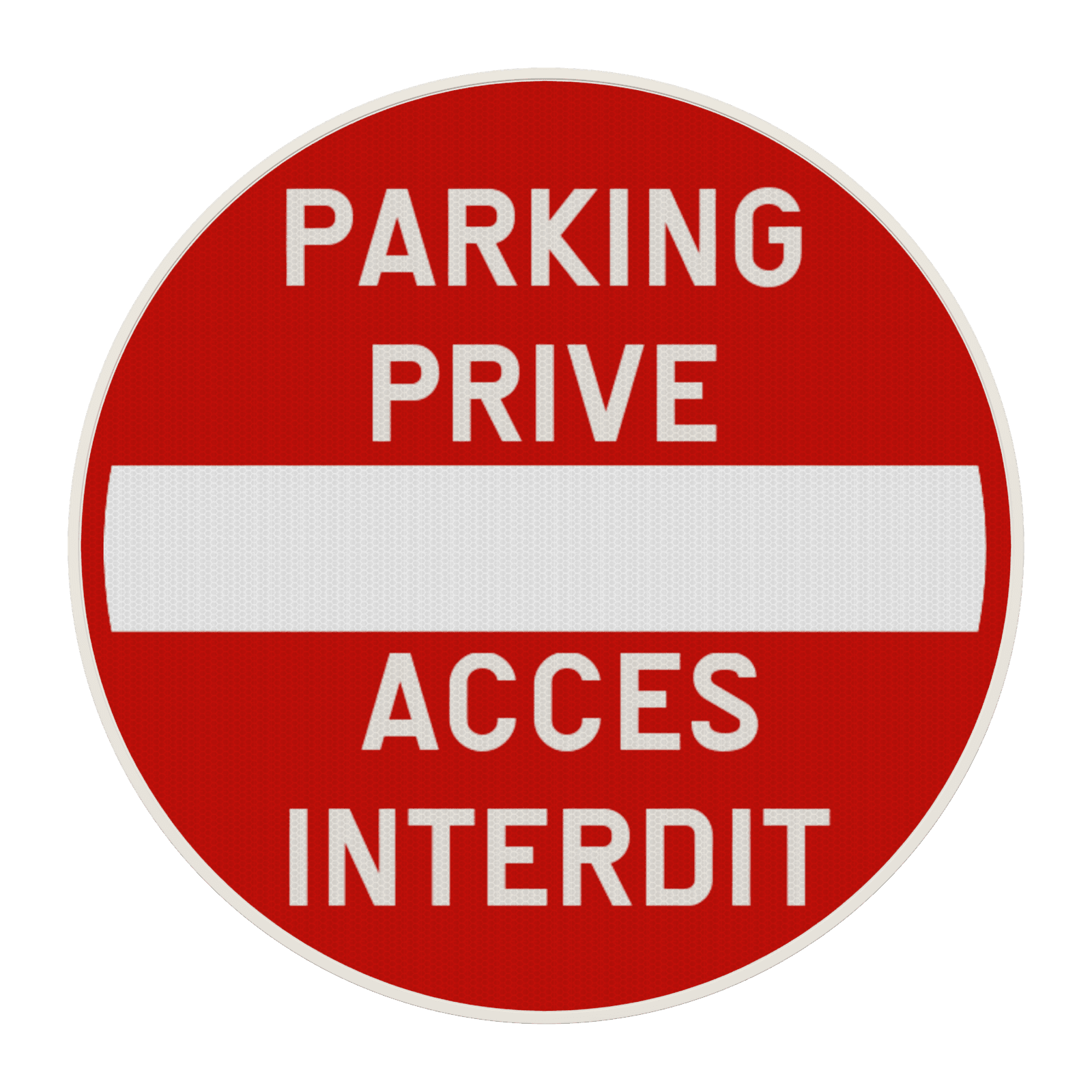 Panneau de signalisation - C1 - Parking privé - Accès interdit