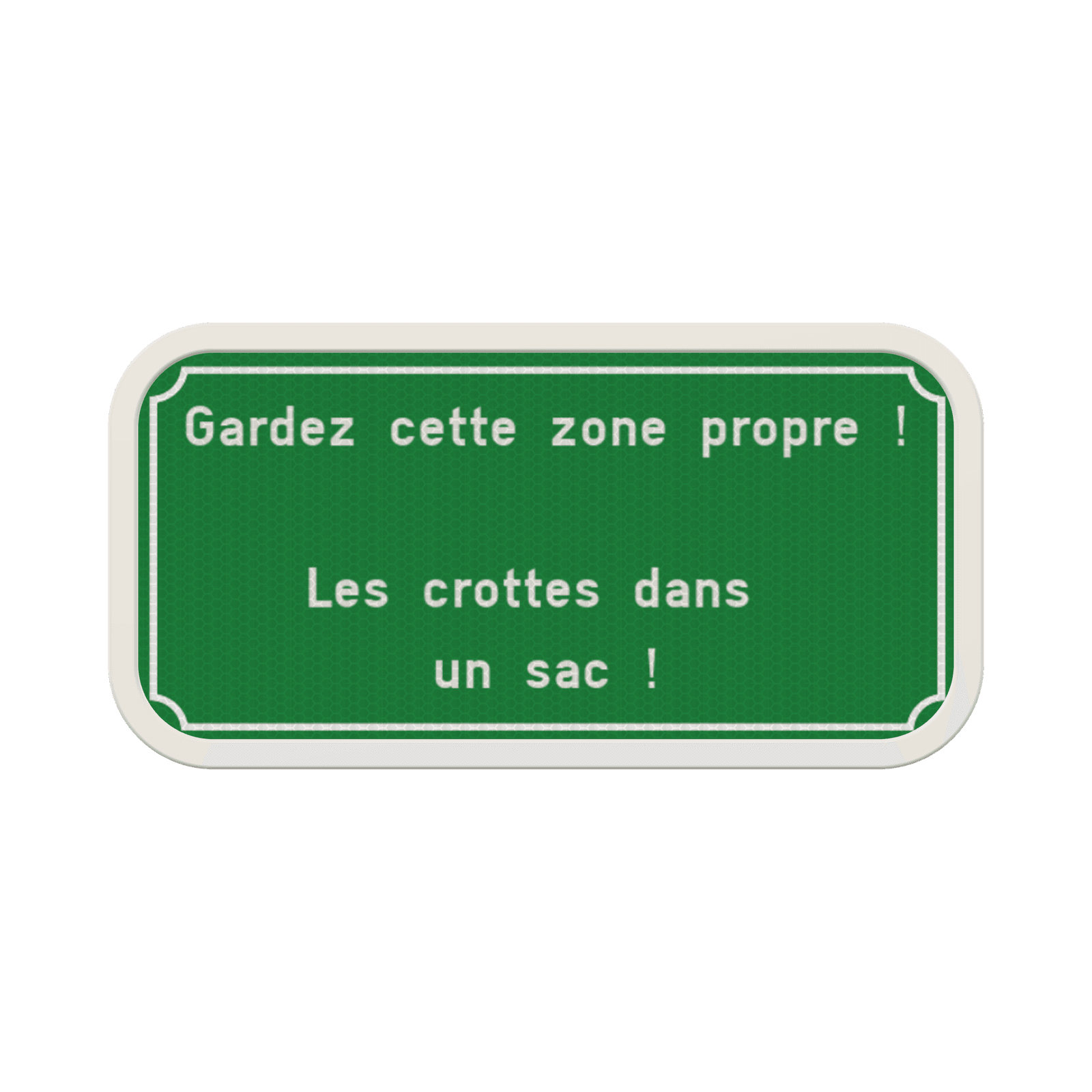 Panneau avec texte et couleur personnalisable pour chien