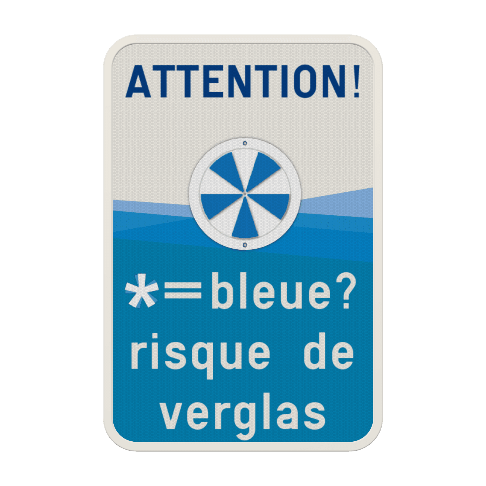 Panneau combiné - ALERTE VERGLAS