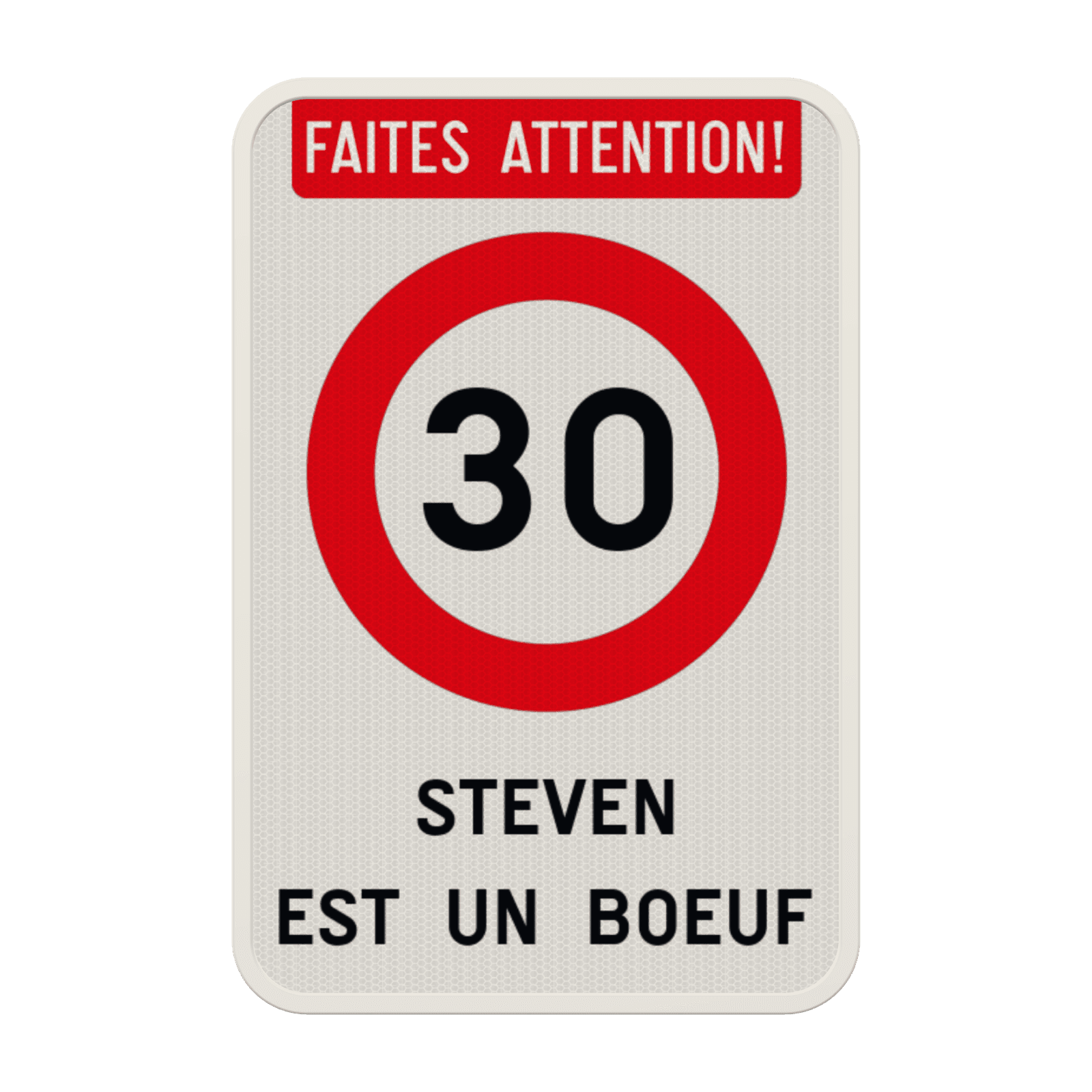 Panneau de Signalisation Personnalisé – Anniversaire