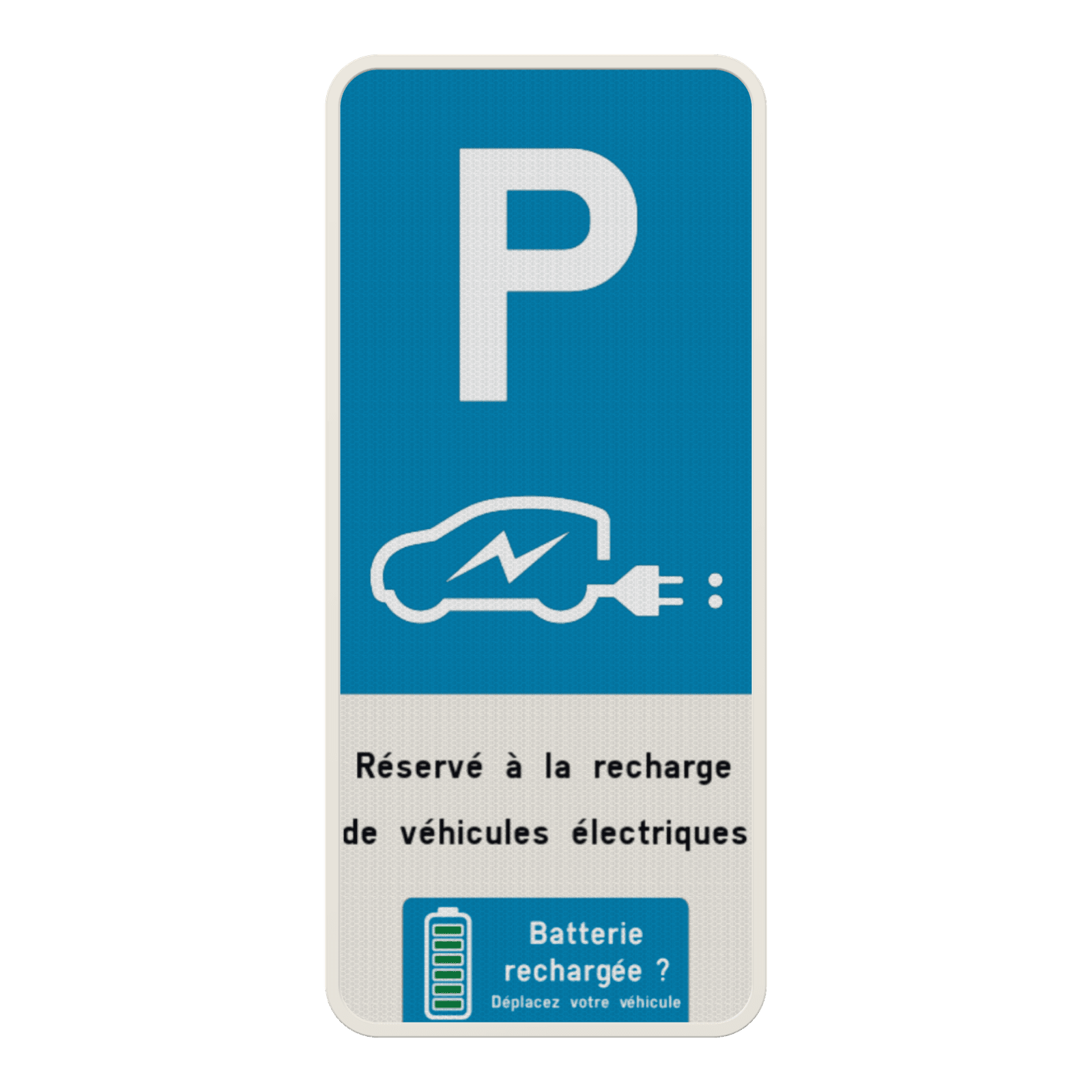 Panneau de stationnement - Borne de rechargement voiture électrique personnalisable